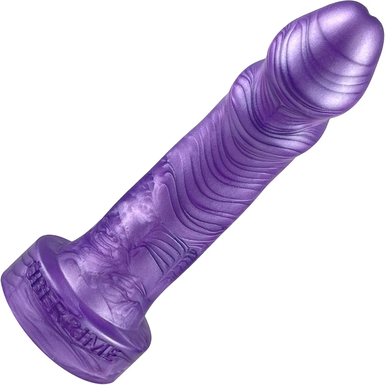 The Essential 6.5" Silicone Dildo Model C By Uberrime - Lavender Purple - Image 3