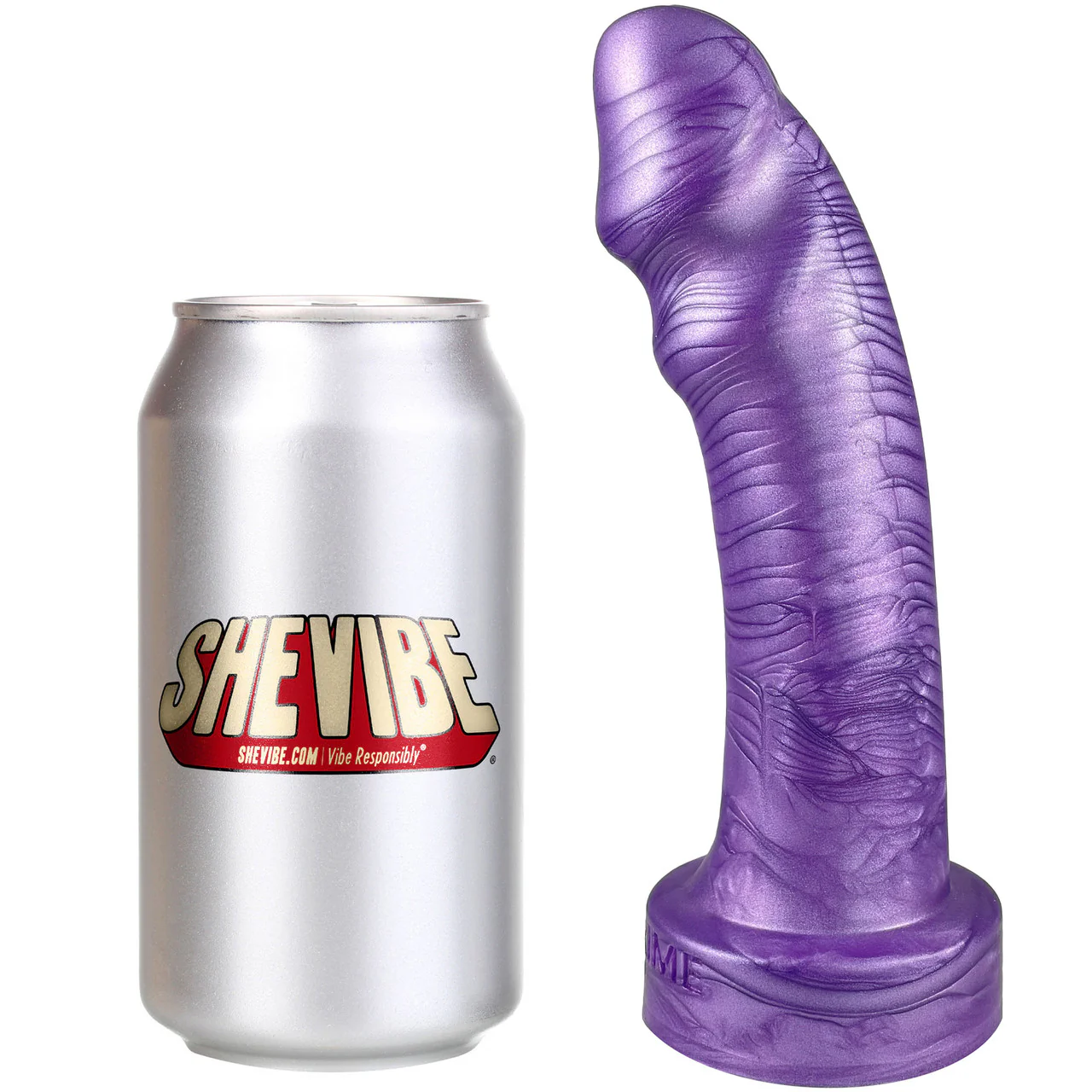 The Essential 6.5" Silicone Dildo Model C By Uberrime - Lavender Purple - Image 7