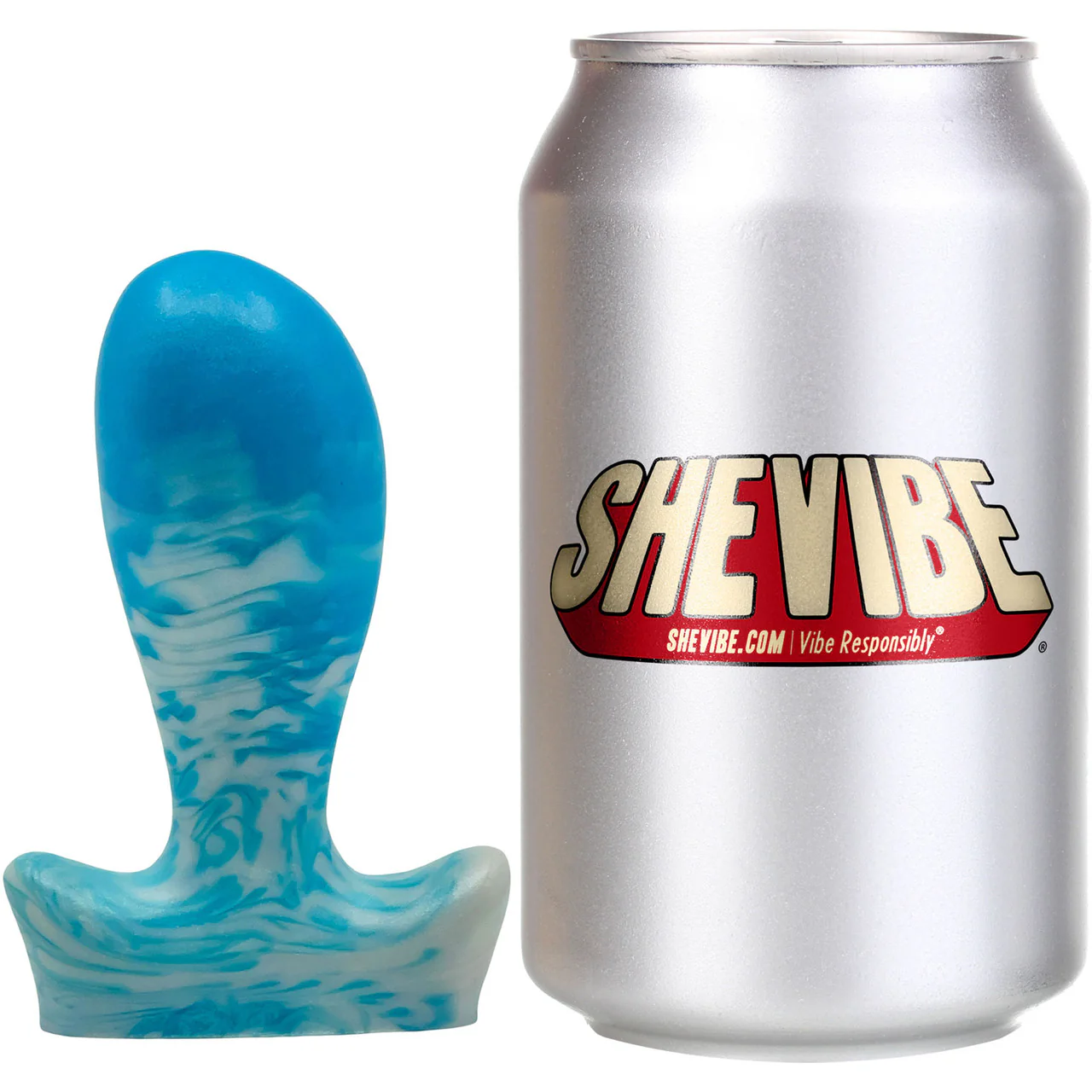 The Festa 3.75" Small Silicone Vaginal Plug By Uberrime - Ocean Breeze - Image 8