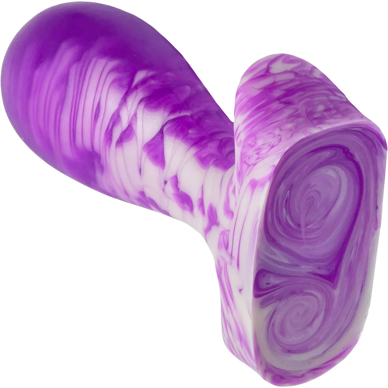 The Festa 4.63" Medium Silicone Vaginal Plug By Uberrime - Heliotrope - Image 6