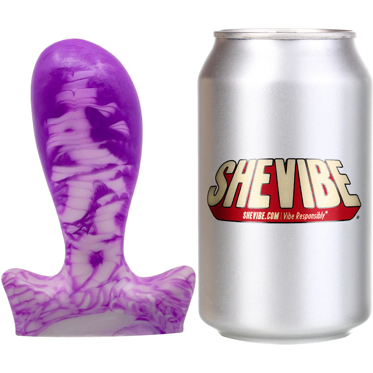 The Festa 4.63" Medium Silicone Vaginal Plug By Uberrime - Heliotrope - Image 8