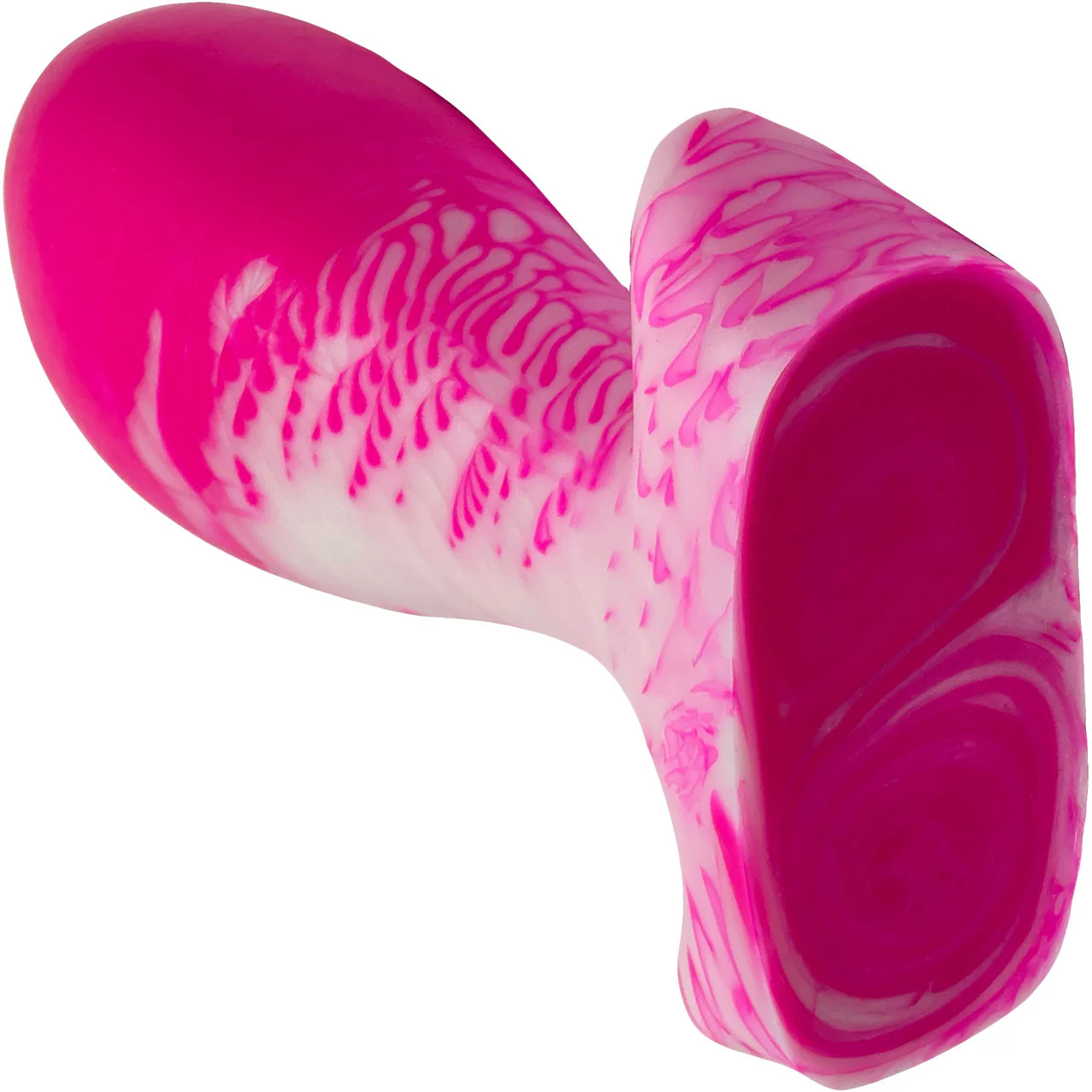 The Festa 5.5" Large Silicone Vaginal Plug By Uberrime - Flamingo - Image 6