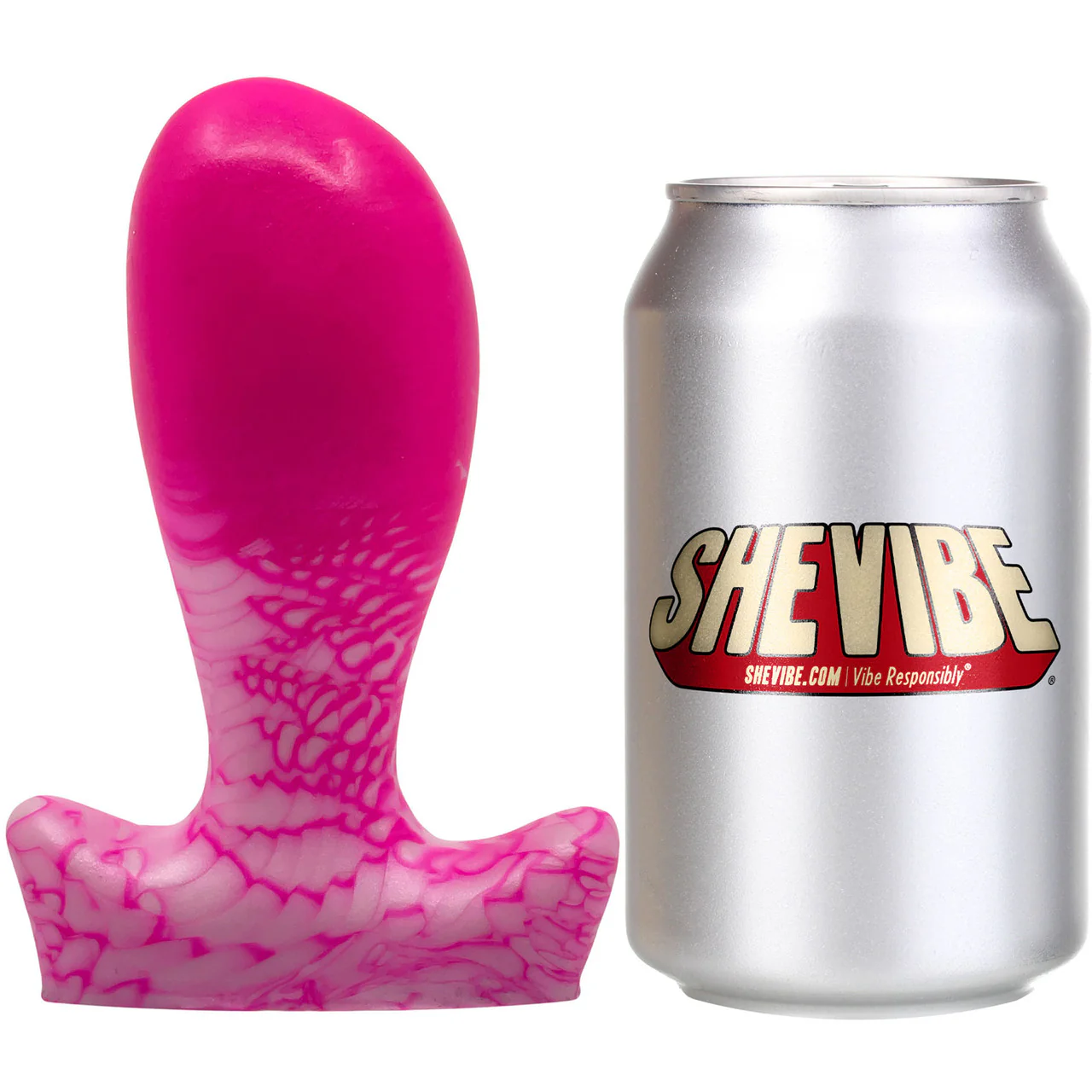 The Festa 5.5" Large Silicone Vaginal Plug By Uberrime - Flamingo - Image 8