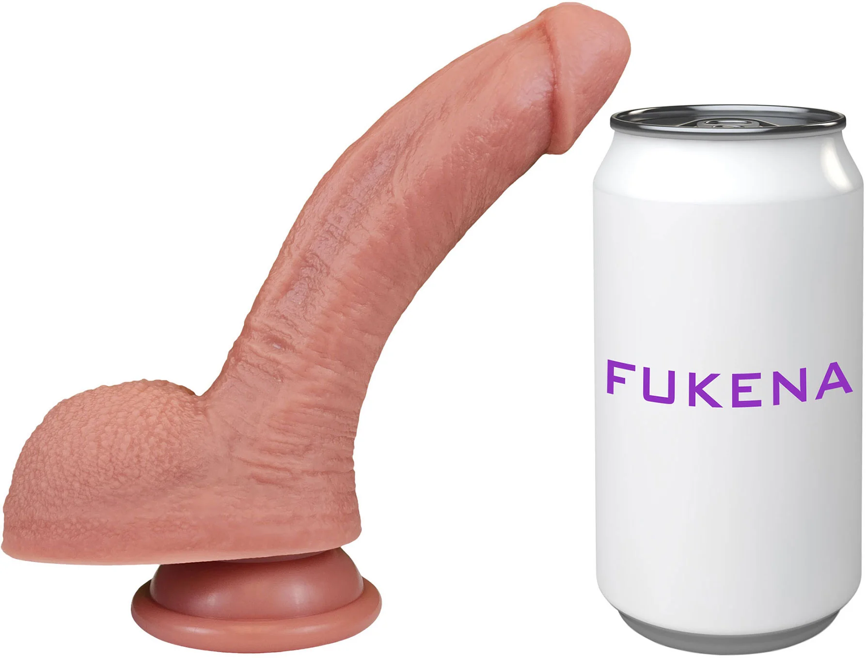 The Goalie 5.25 Inch Silicone Realistic Dual Density Dildo With Balls & Suction Cup Base By Fukena - Image 10