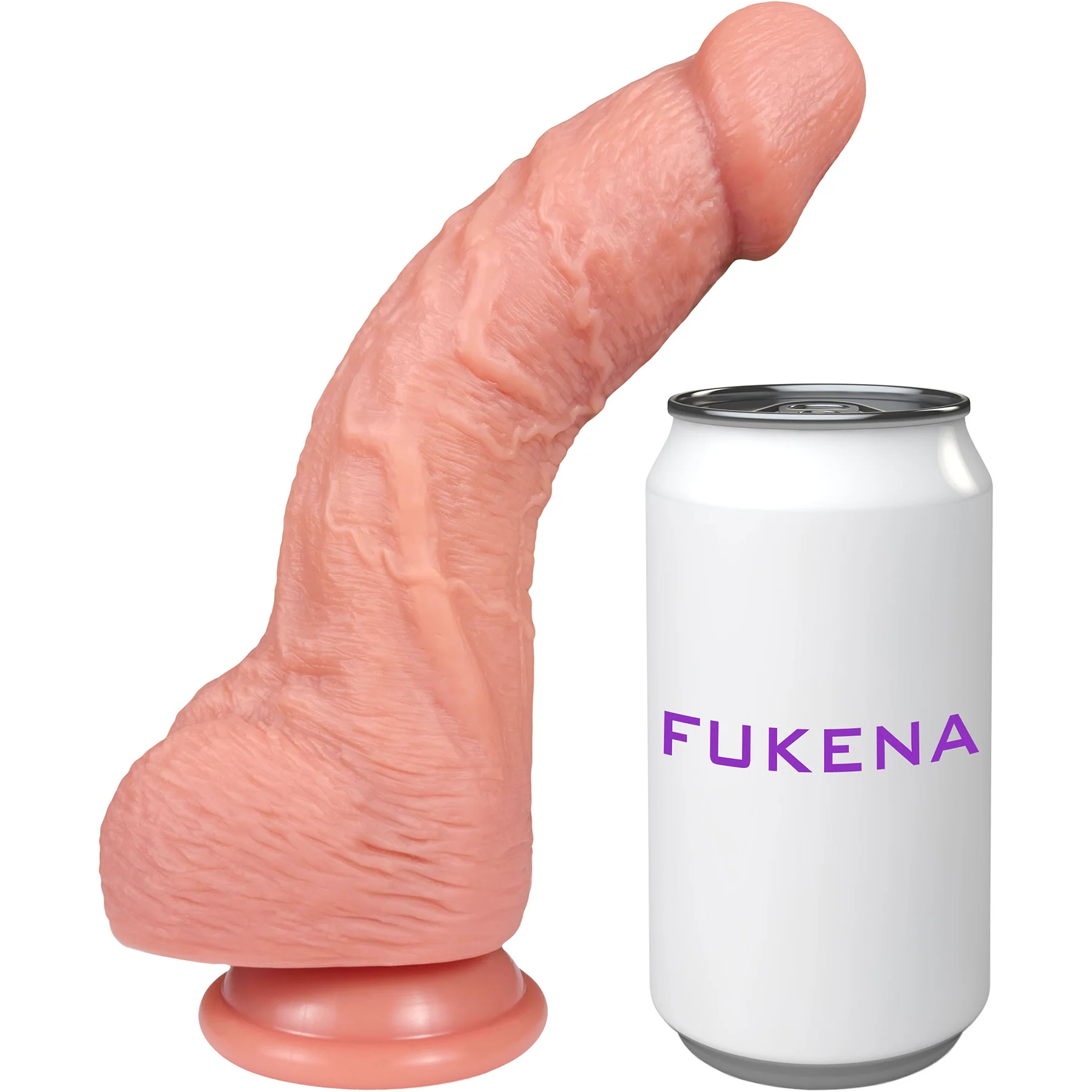 The Grower 7 Inch Silicone Posable Realistic Dual Density Dildo With Balls & Suction Cup Base By Fukena - Image 12