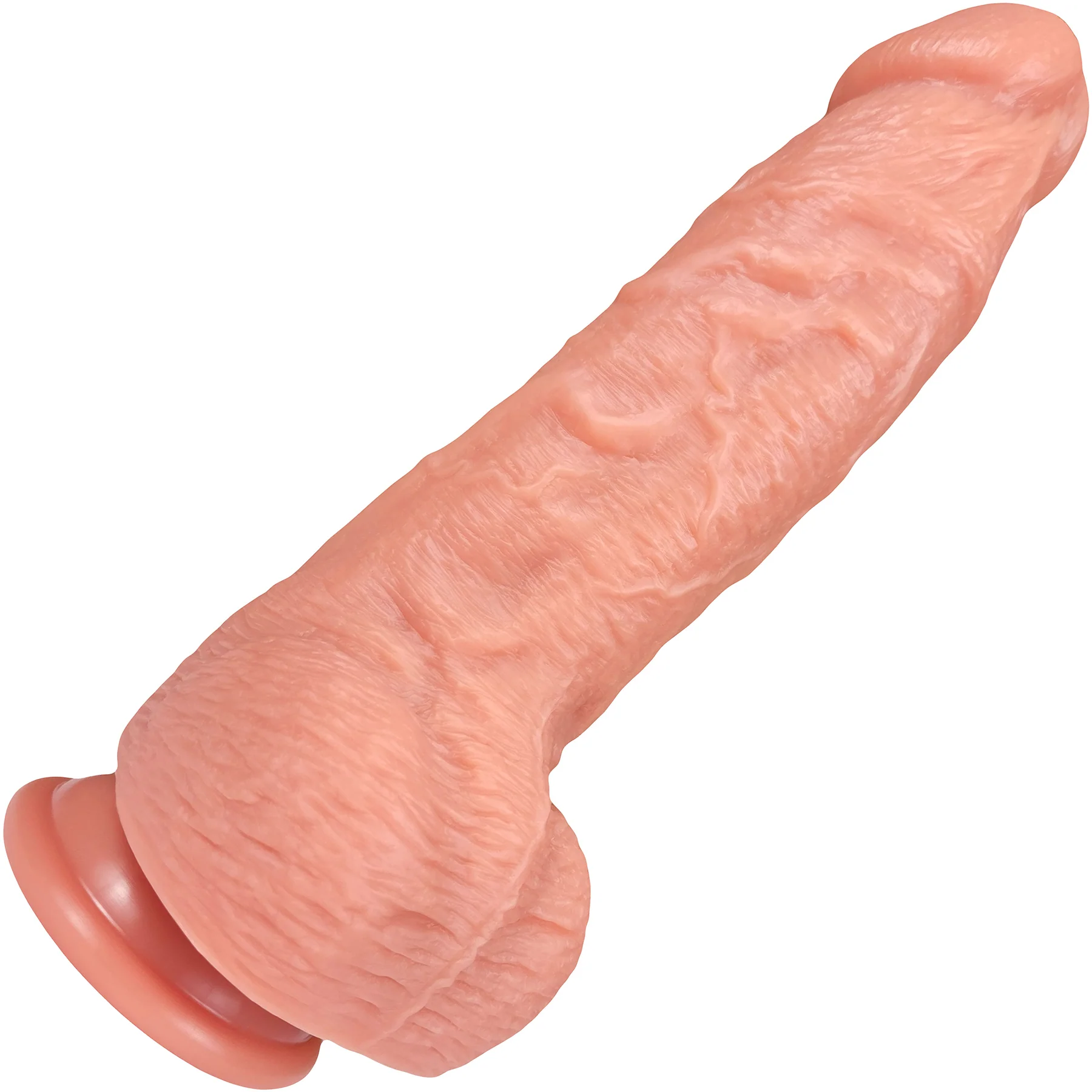 The Grower 7 Inch Silicone Posable Realistic Dual Density Dildo With Balls & Suction Cup Base By Fukena - Image 5