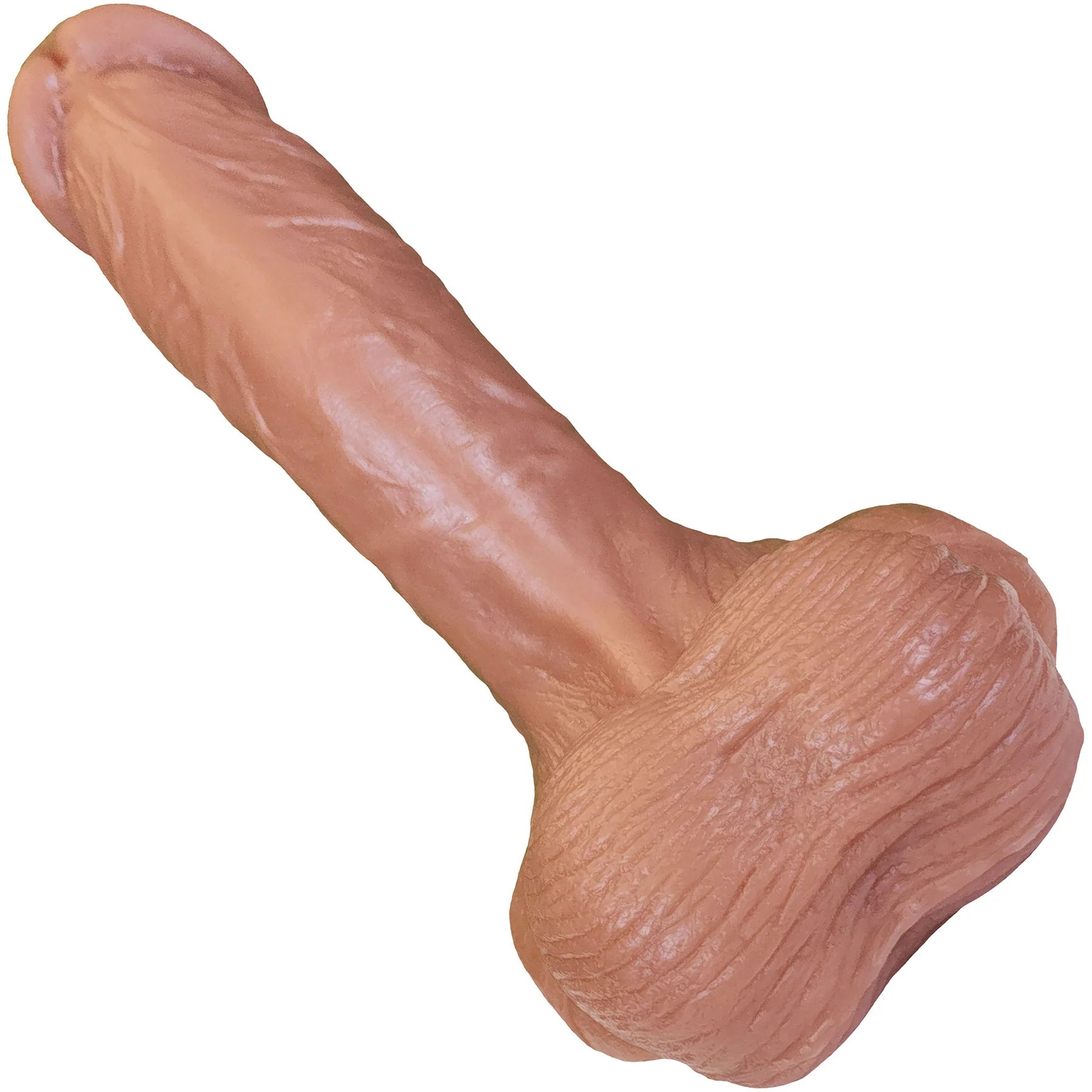 The Hitchhiker 6 Inch Silicone Realistic Dual Density Dildo With Balls & Suction Cup Base By Fukena - Image 4