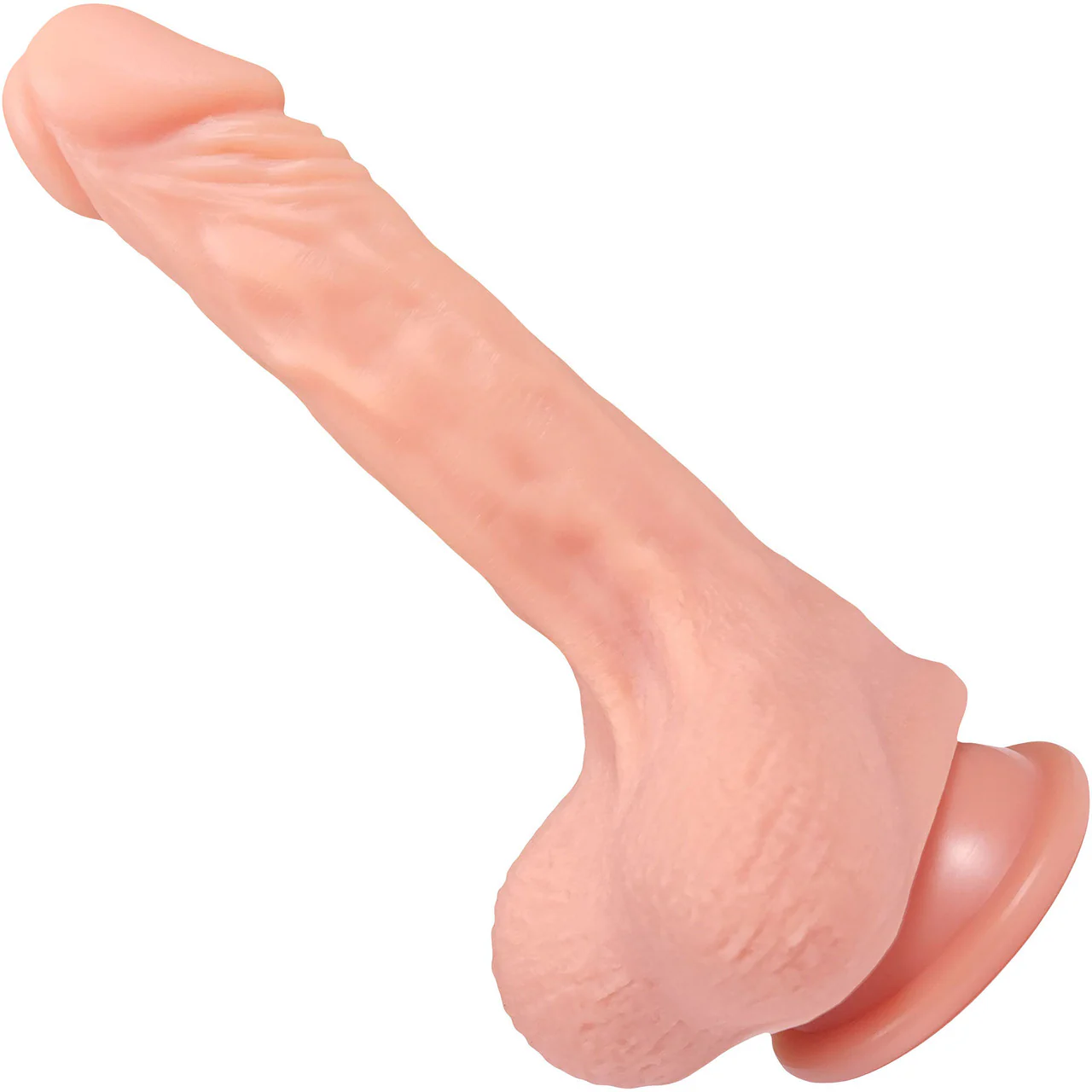 The Hookup 5.25 Inch Silicone Realistic Dildo With Balls & Suction Cup Base By Fukena - Vanilla - Image 2