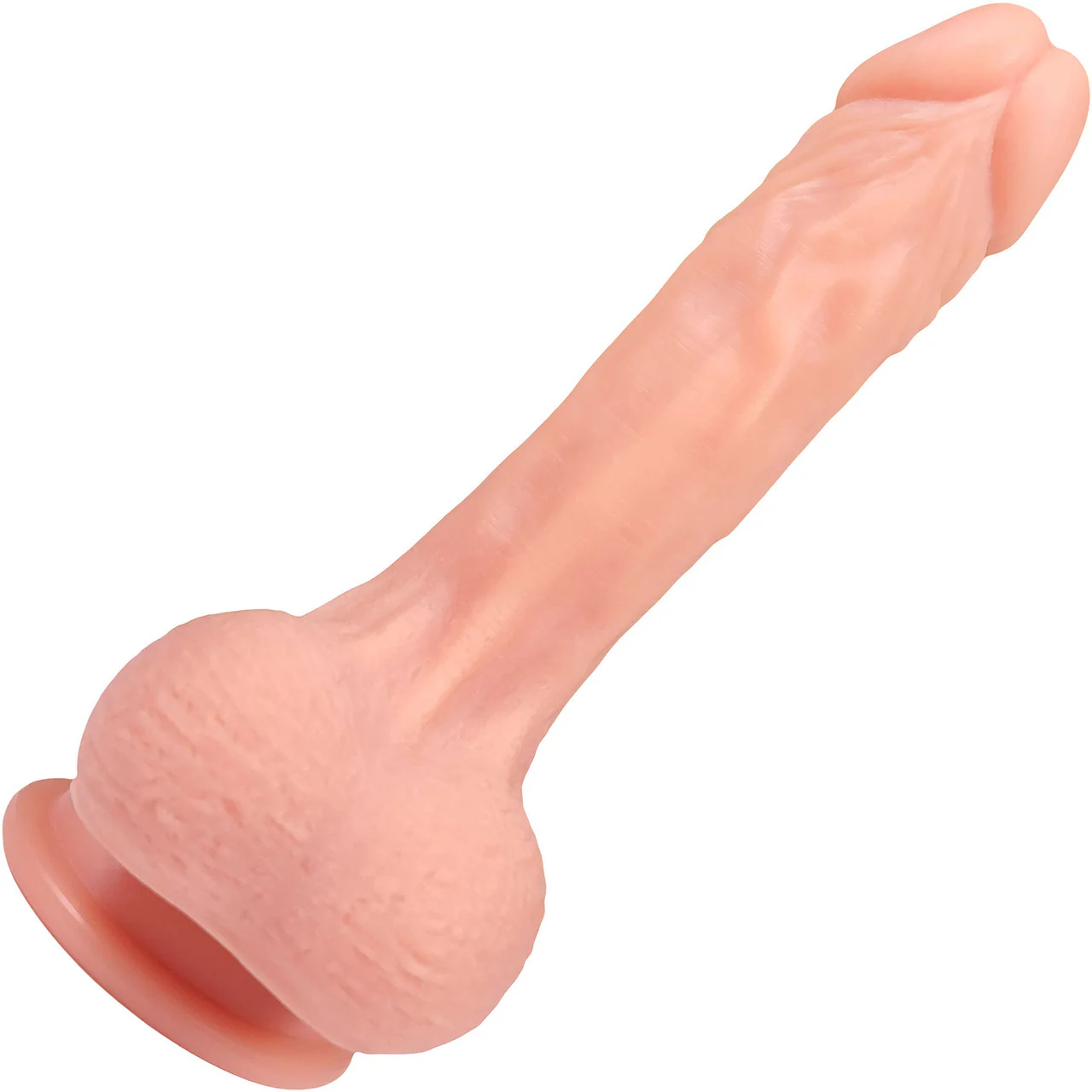 The Hookup 5.25 Inch Silicone Realistic Dildo With Balls & Suction Cup Base By Fukena - Vanilla - Image 3