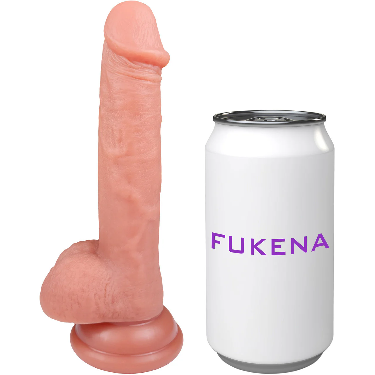 The Houseguest 5 Inch Silicone Realistic Dildo With Balls & Suction Cup Base By Fukena - Vanilla - Image 8