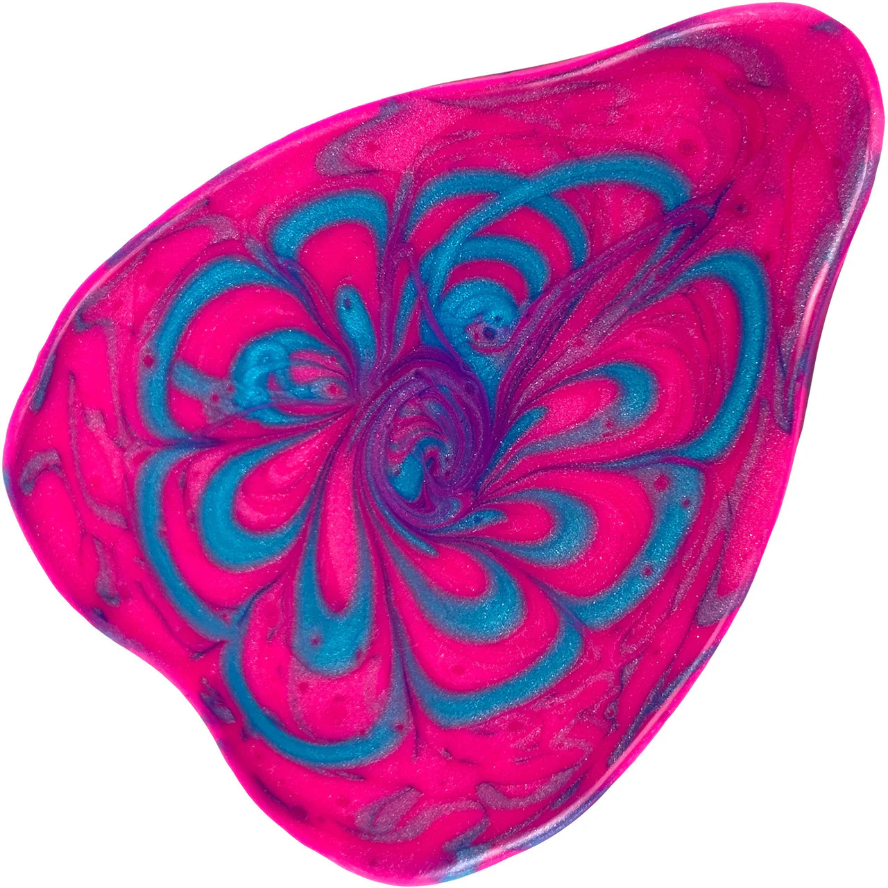 The LaBae Platinum Silicone Labia Heart Shaped Grinder By Uberrime - Indigo To Pink - Image 3