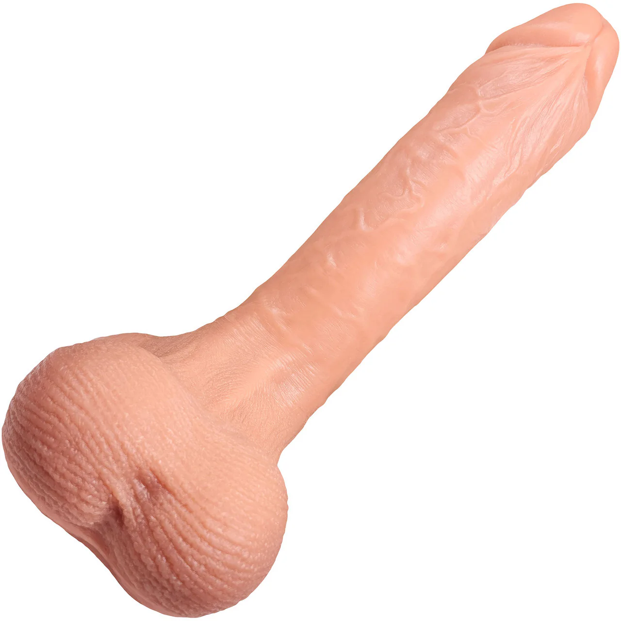 The Lumberjack 8.5 Inch Silicone Realistic Dildo With Balls & Suction Cup Base By Fukena - Vanilla - Image 5