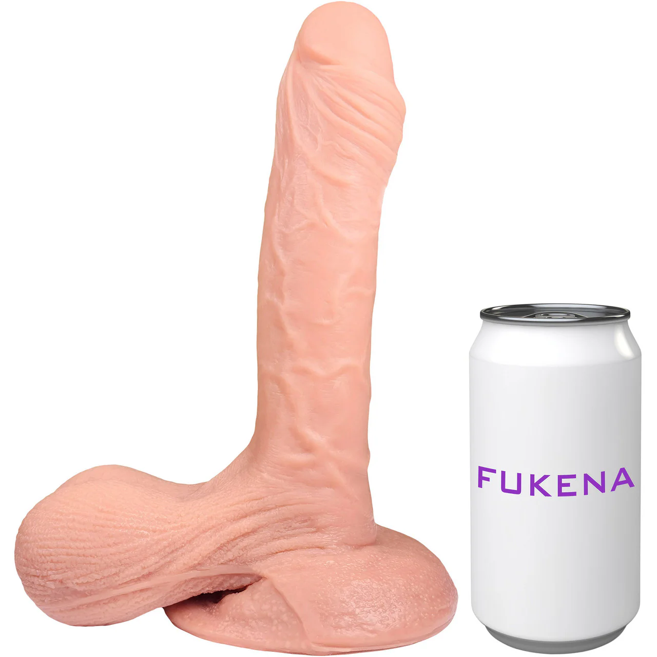 The Lumberjack 8.5 Inch Silicone Realistic Dildo With Balls & Suction Cup Base By Fukena - Vanilla - Image 9