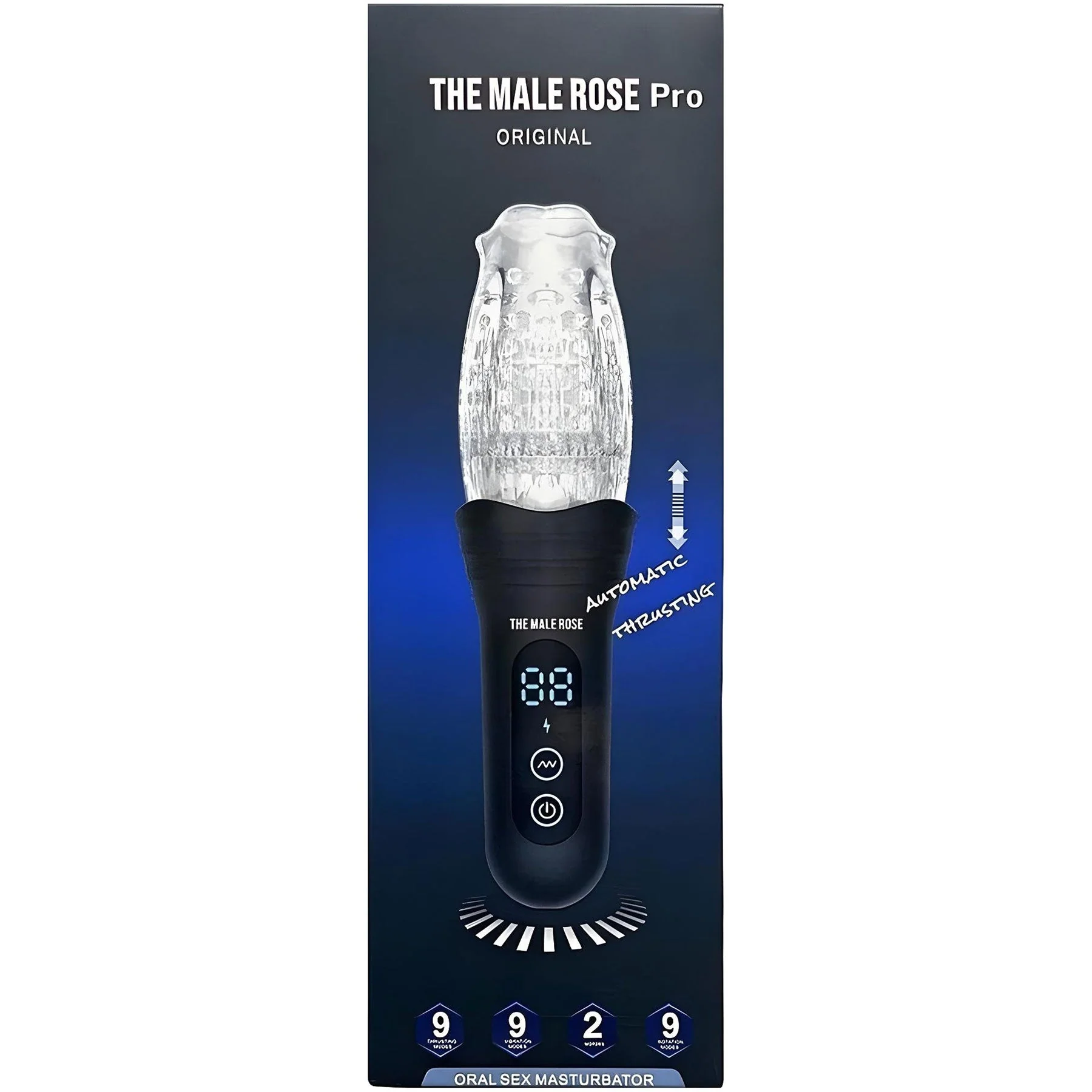 The Male Rose Pro Thrusting Vibrating Rotating Oral Sex Penis Masturbator - Image 6