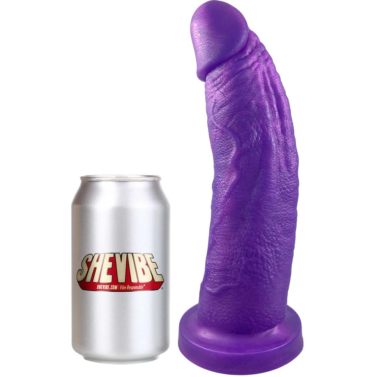 The Maximus Giant 8.75" Platinum Silicone Ultrarealistic Dildo By Uberrime - NOLA Purple - Image 6
