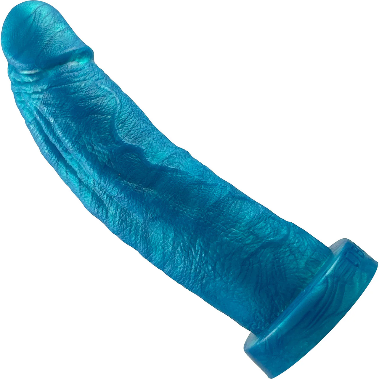 The Maximus Small 6.5" Platinum Silicone Ultrarealistic Dildo By Uberrime - Mermaid Blue - Image 2