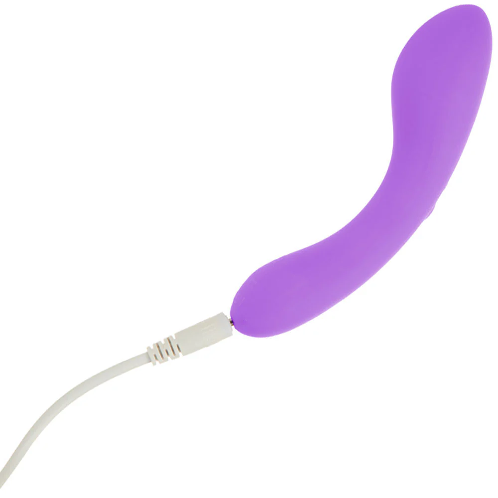 The Mini Swan Wand Rechargeable Waterproof Silicone Glow In The Dark G-Spot Vibrator - Purple - Image 5