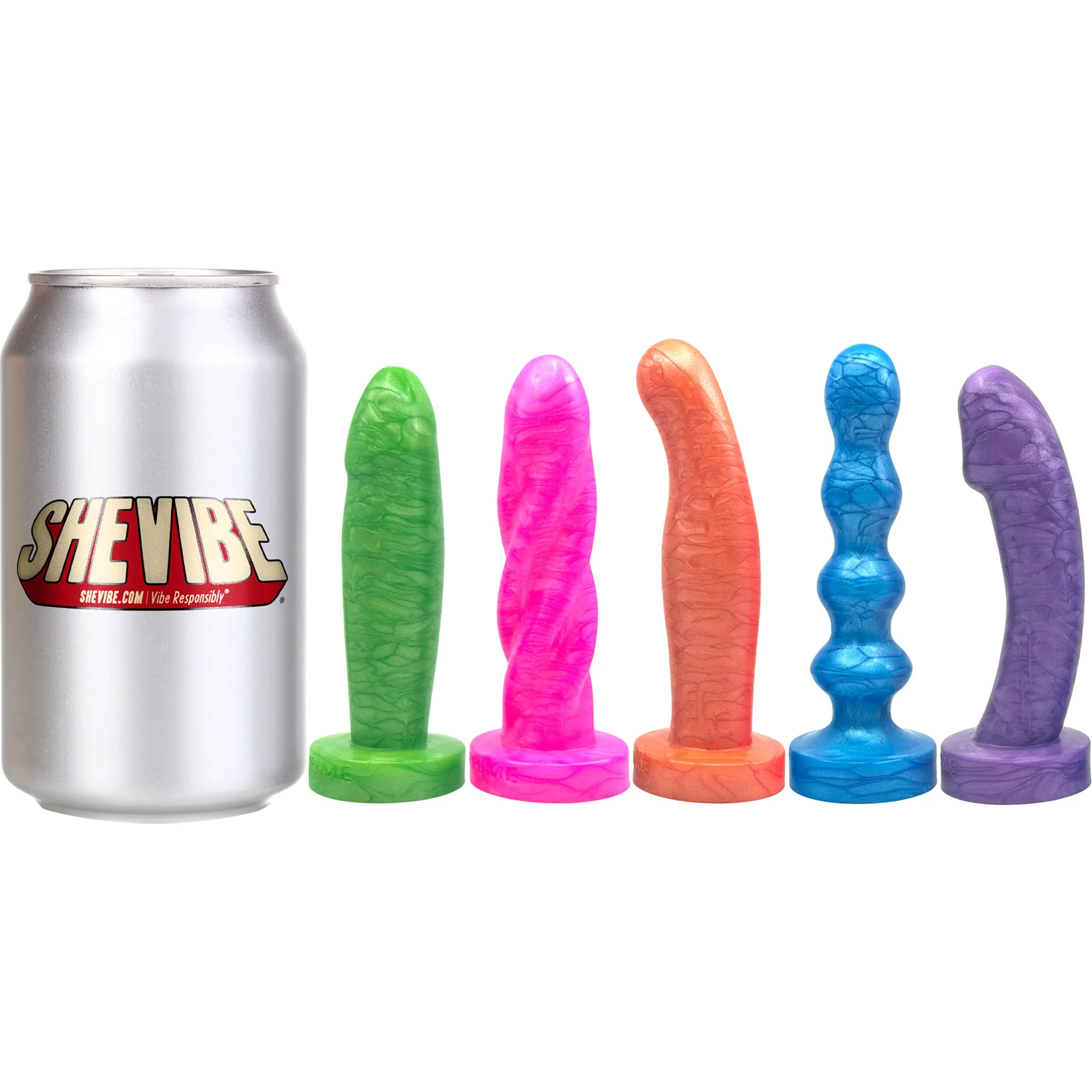 The Minima Set Of 5 Finger-Sized Small Silicone Dildos By Uberrime - Image 22