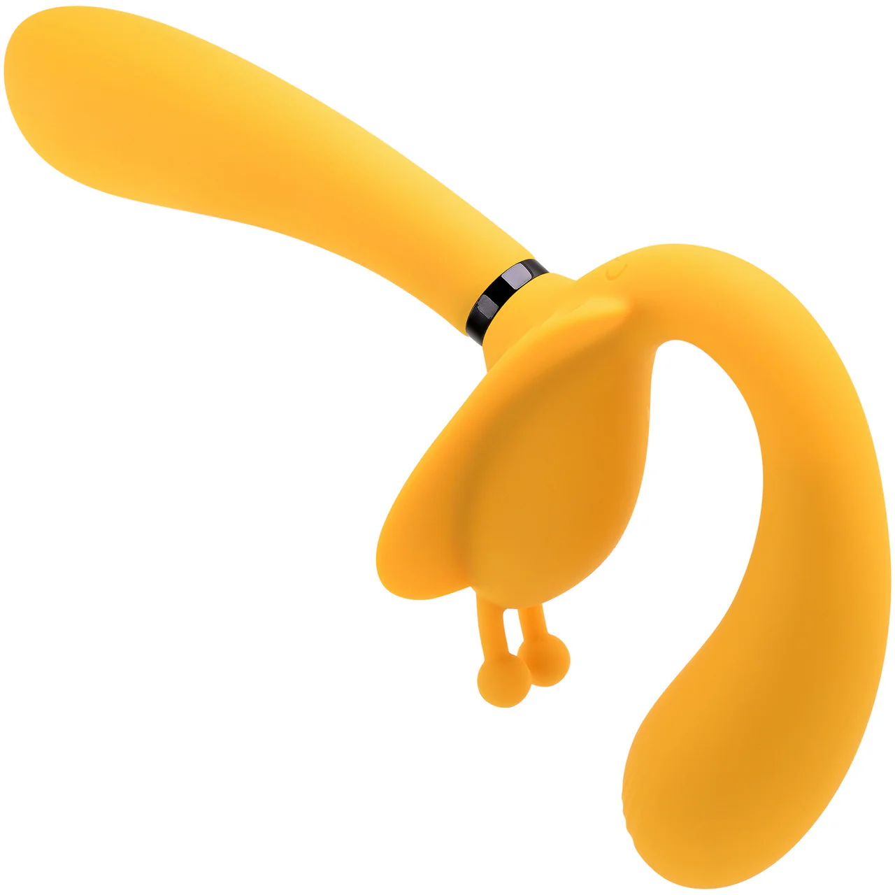 The Monarch Silicone Strapless Strap-On Vibrator With Removable Shaft By Evolved Novelties - Yellow - Image 8