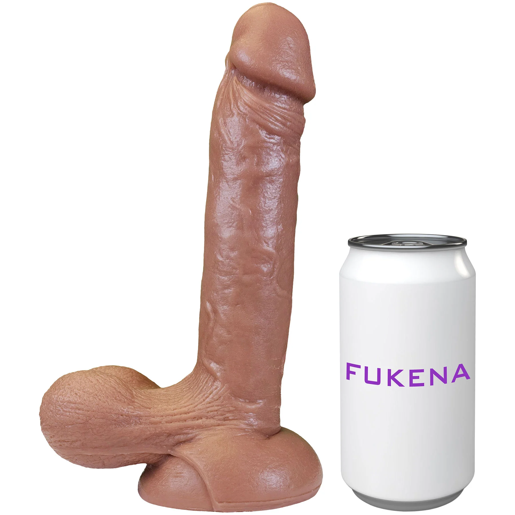 The Ninja 7.25 Inch Silicone Posable Realistic Dual Density Dildo With Balls & Suction Cup Base By Fukena - Image 13