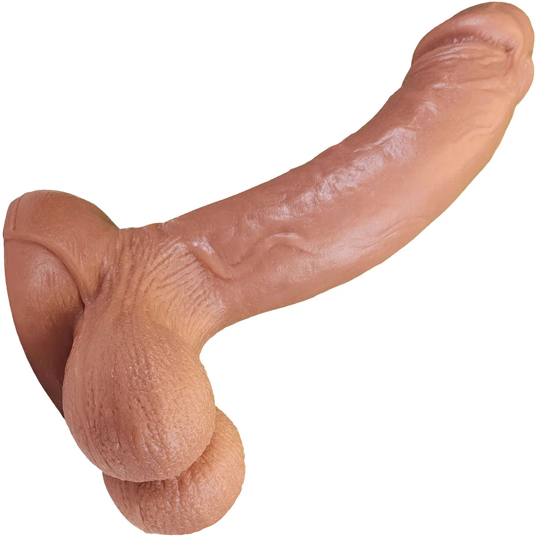 The Ninja 7.25 Inch Silicone Posable Realistic Dual Density Dildo With Balls & Suction Cup Base By Fukena - Image 5