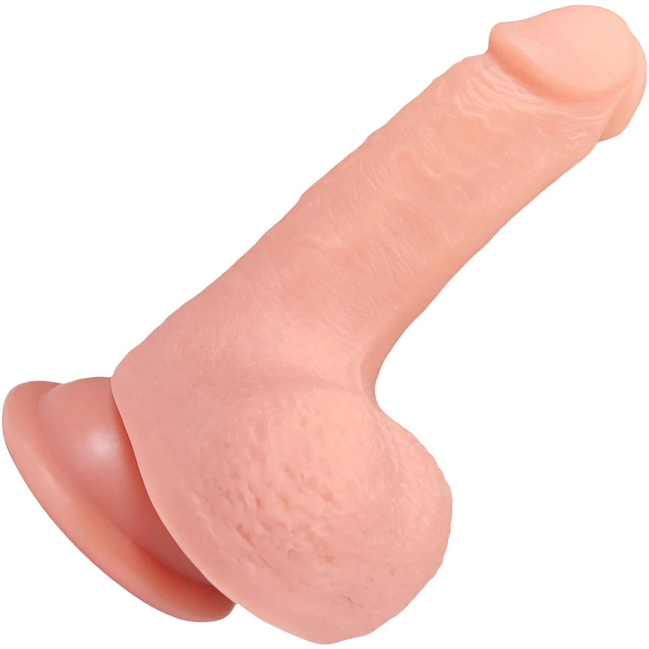The Policeman 3.75 Inch Silicone Realistic Dildo With Balls & Suction Cup Base By Fukena - Vanilla - Image 7