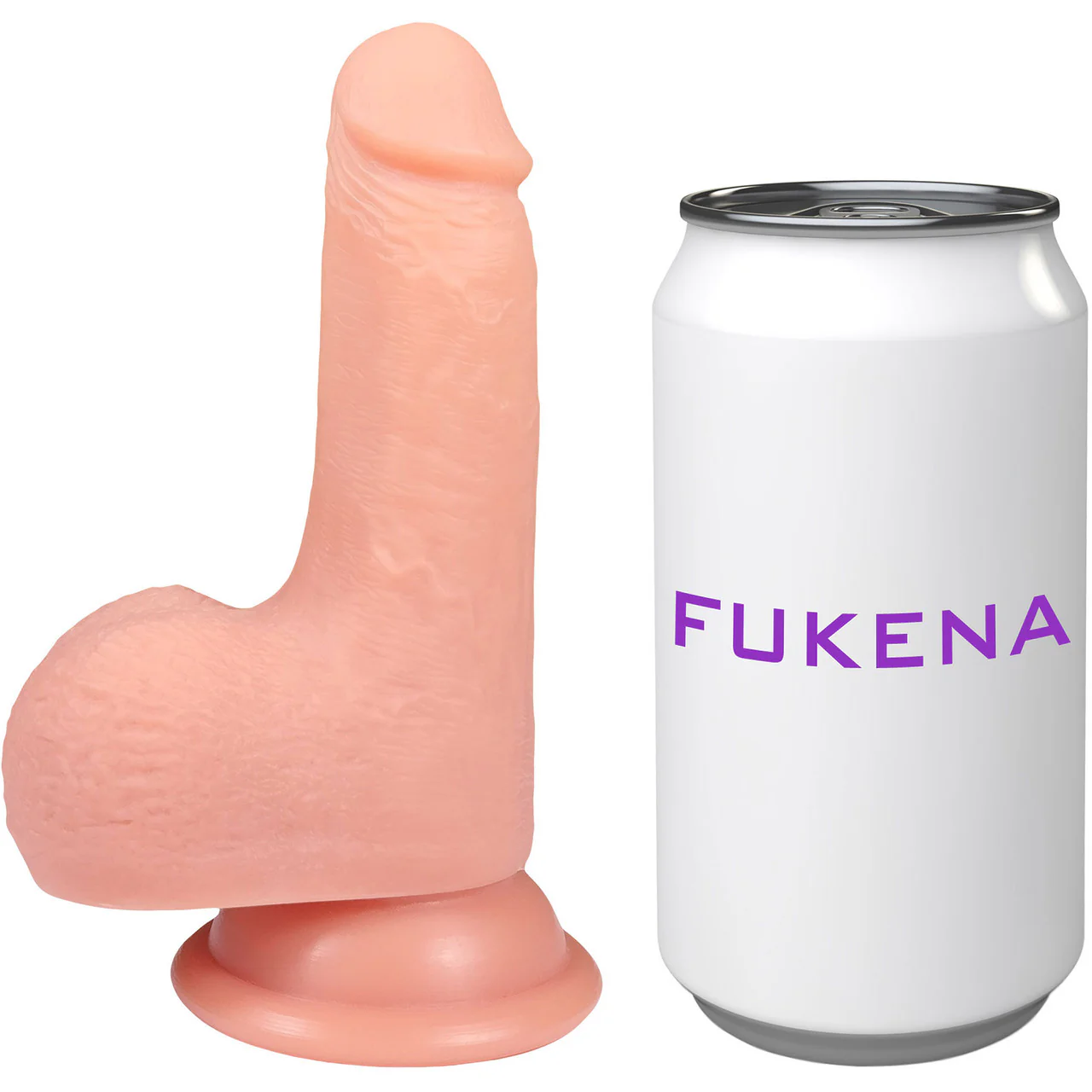The Policeman 3.75 Inch Silicone Realistic Dildo With Balls & Suction Cup Base By Fukena - Vanilla - Image 9