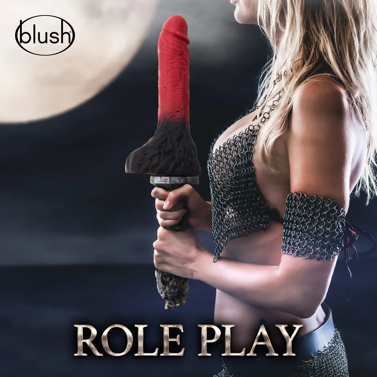 The Realm Lycan Silicone Lock On & Harness Compatible Werewolf Dildo - Red - Image 7