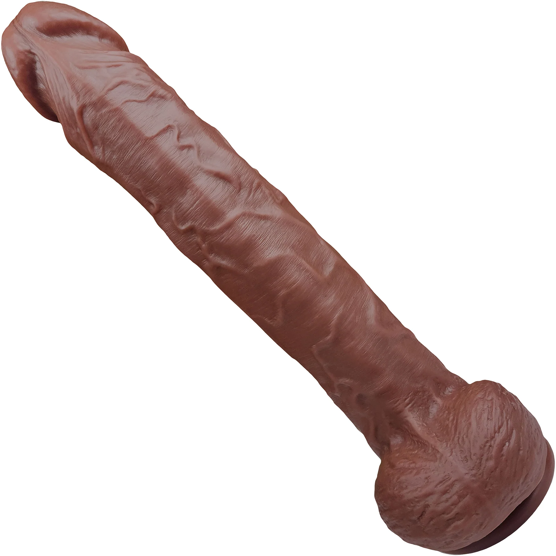 The Rival 8.5 Inch Silicone Realistic Dual Density Dildo With Balls & Suction Cup Base By Fukena - Image 12