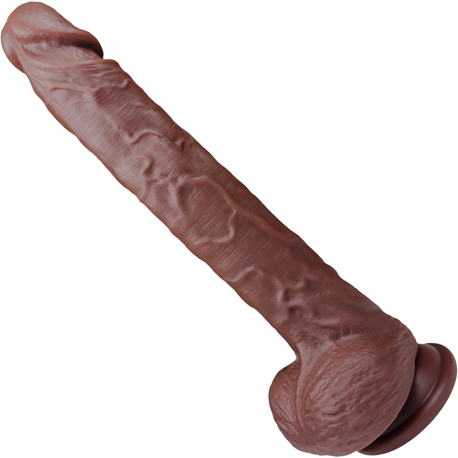 The Rival 8.5 Inch Silicone Realistic Dual Density Dildo With Balls & Suction Cup Base By Fukena - Image 16