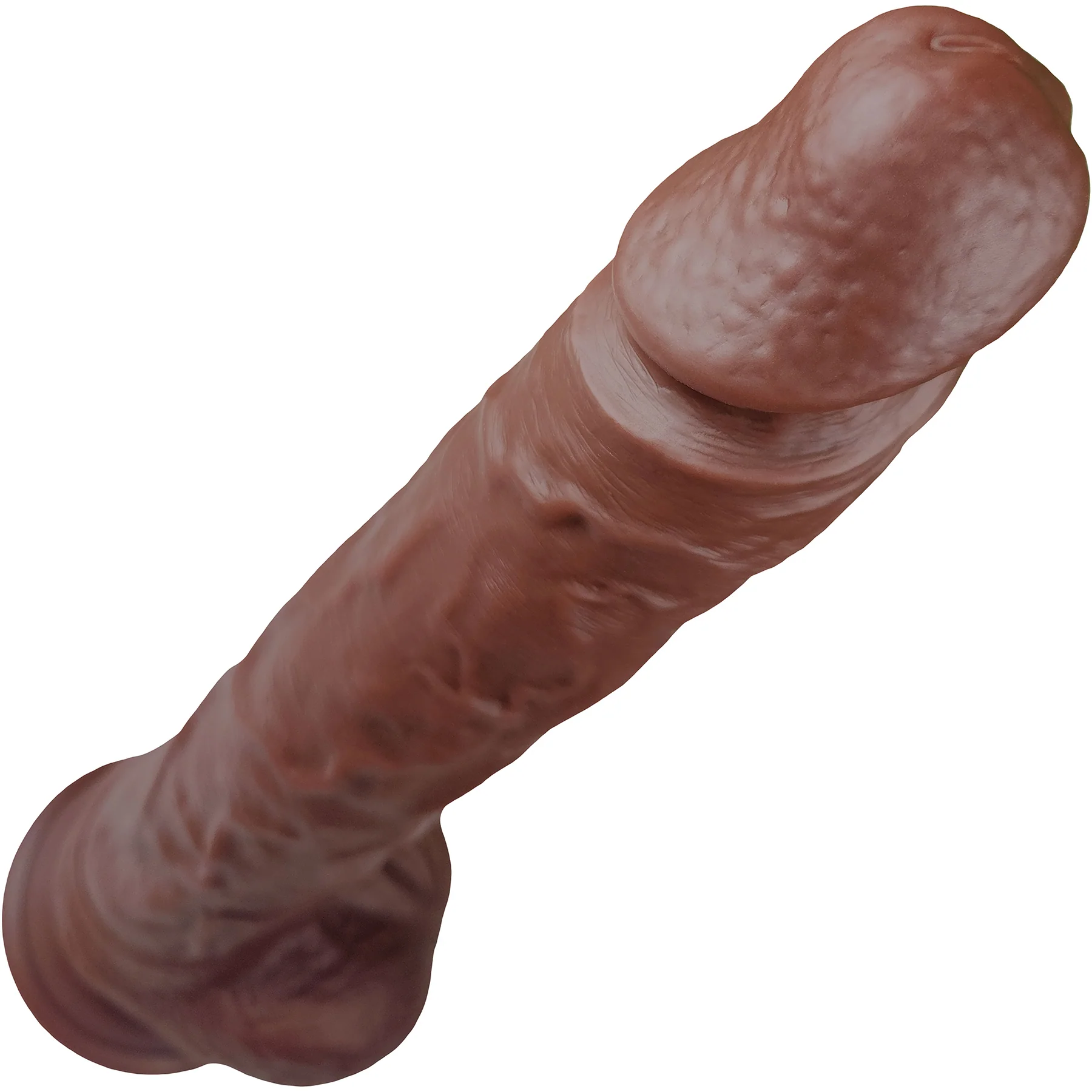 The Rival 8.5 Inch Silicone Realistic Dual Density Dildo With Balls & Suction Cup Base By Fukena - Image 17