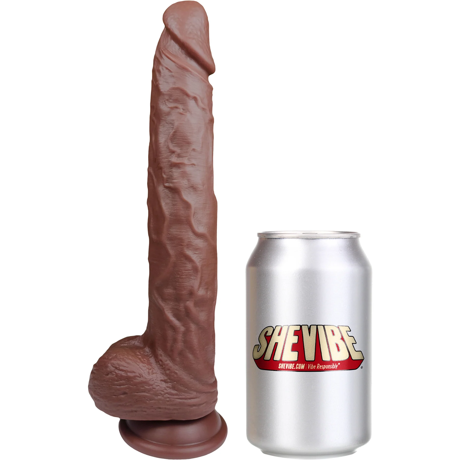 The Rival 8.5 Inch Silicone Realistic Dual Density Dildo With Balls & Suction Cup Base By Fukena - Image 19
