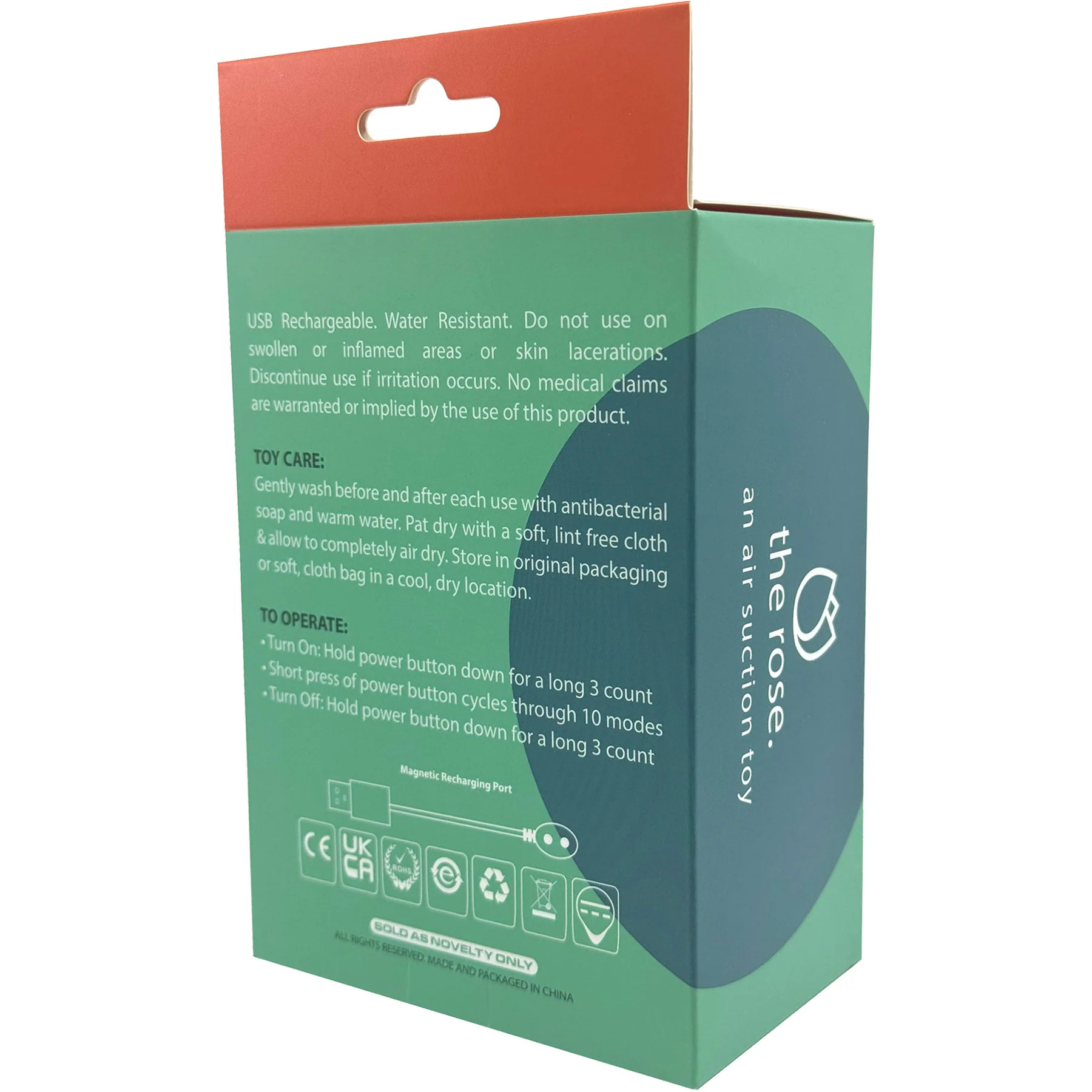 The Rose Rechargeable Clitoral Pressure Wave Stimulator By Pleasure Engine - Red - Image 12