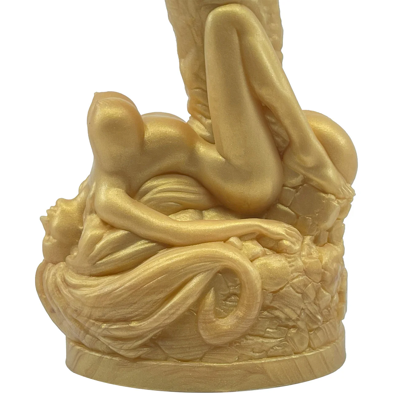 The Siren 9.5" Silicone Fantasy Dildo With Grinder By Uberrime - Goldfinger - Image 19