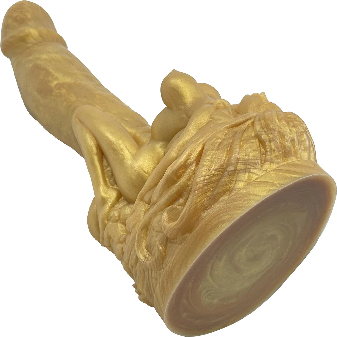The Siren 9.5" Silicone Fantasy Dildo With Grinder By Uberrime - Goldfinger - Image 3