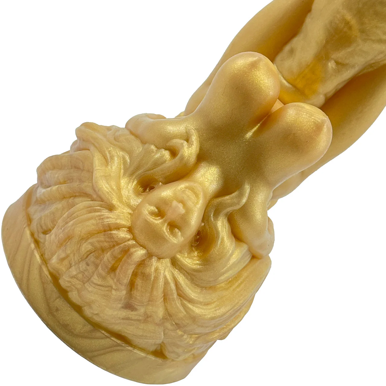 The Siren 9.5" Silicone Fantasy Dildo With Grinder By Uberrime - Goldfinger - Image 6