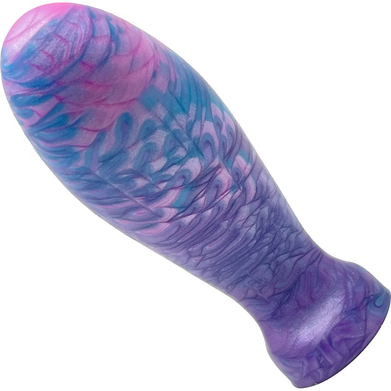 The Suavis 4.5" Medium Silicone Vaginal Plug By Uberrime - Deep Ocean - Image 2