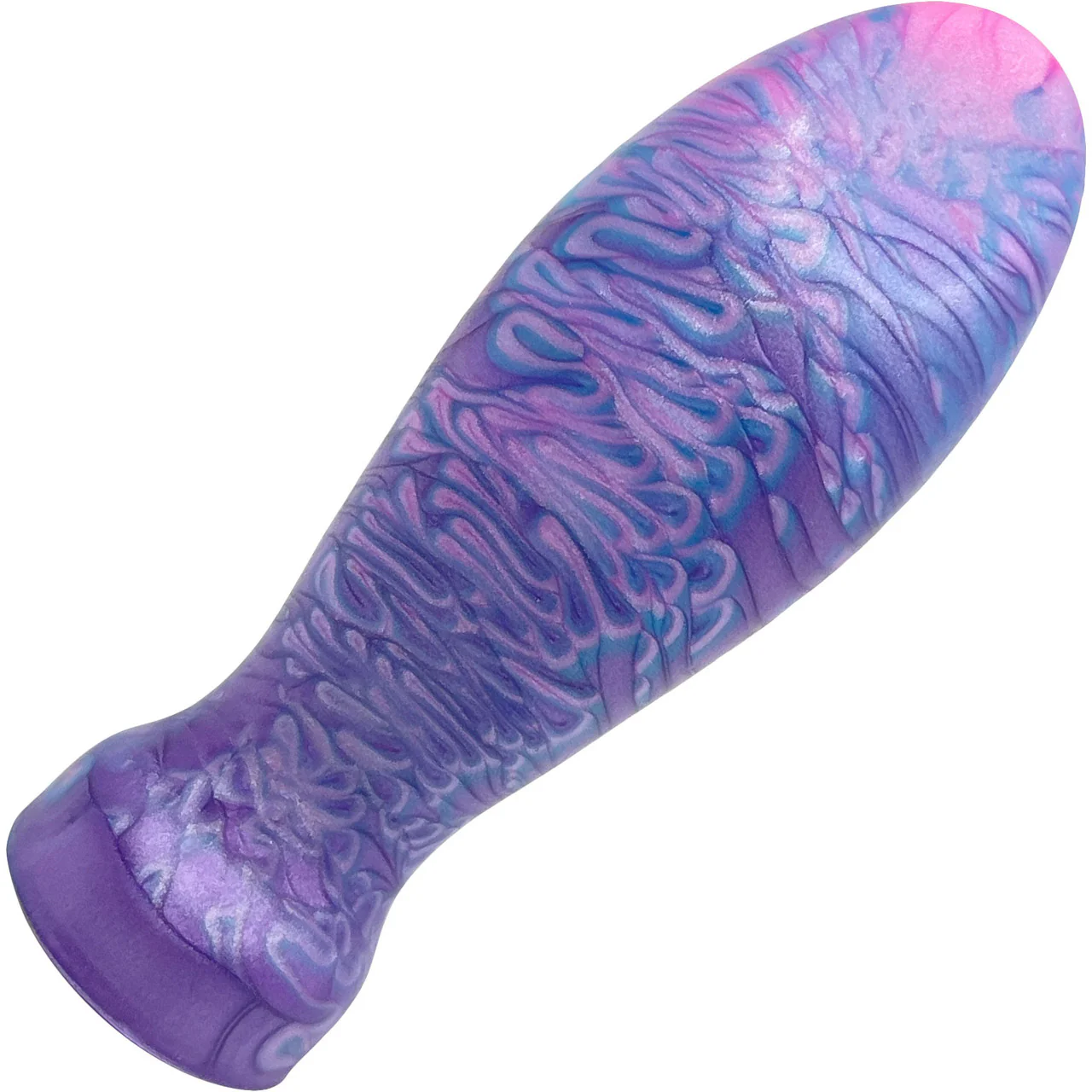 The Suavis 4.5" Medium Silicone Vaginal Plug By Uberrime - Deep Ocean - Image 3