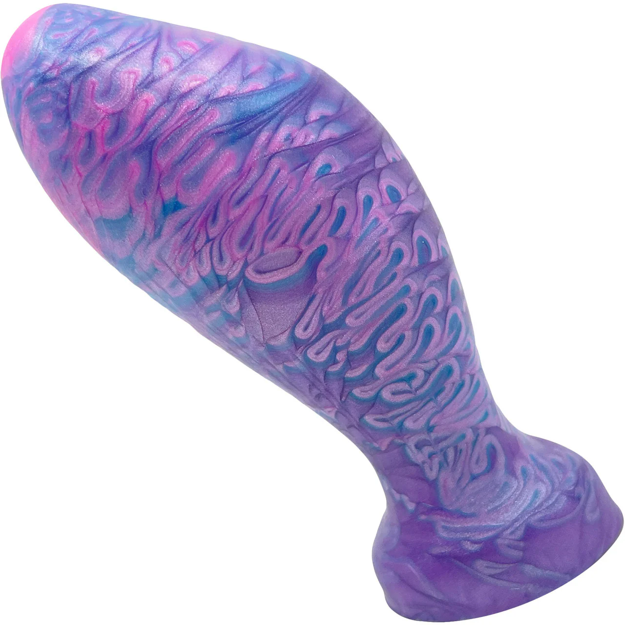 The Suavis 5" Large Silicone Vaginal Plug By Uberrime - Deep Ocean - Image 6