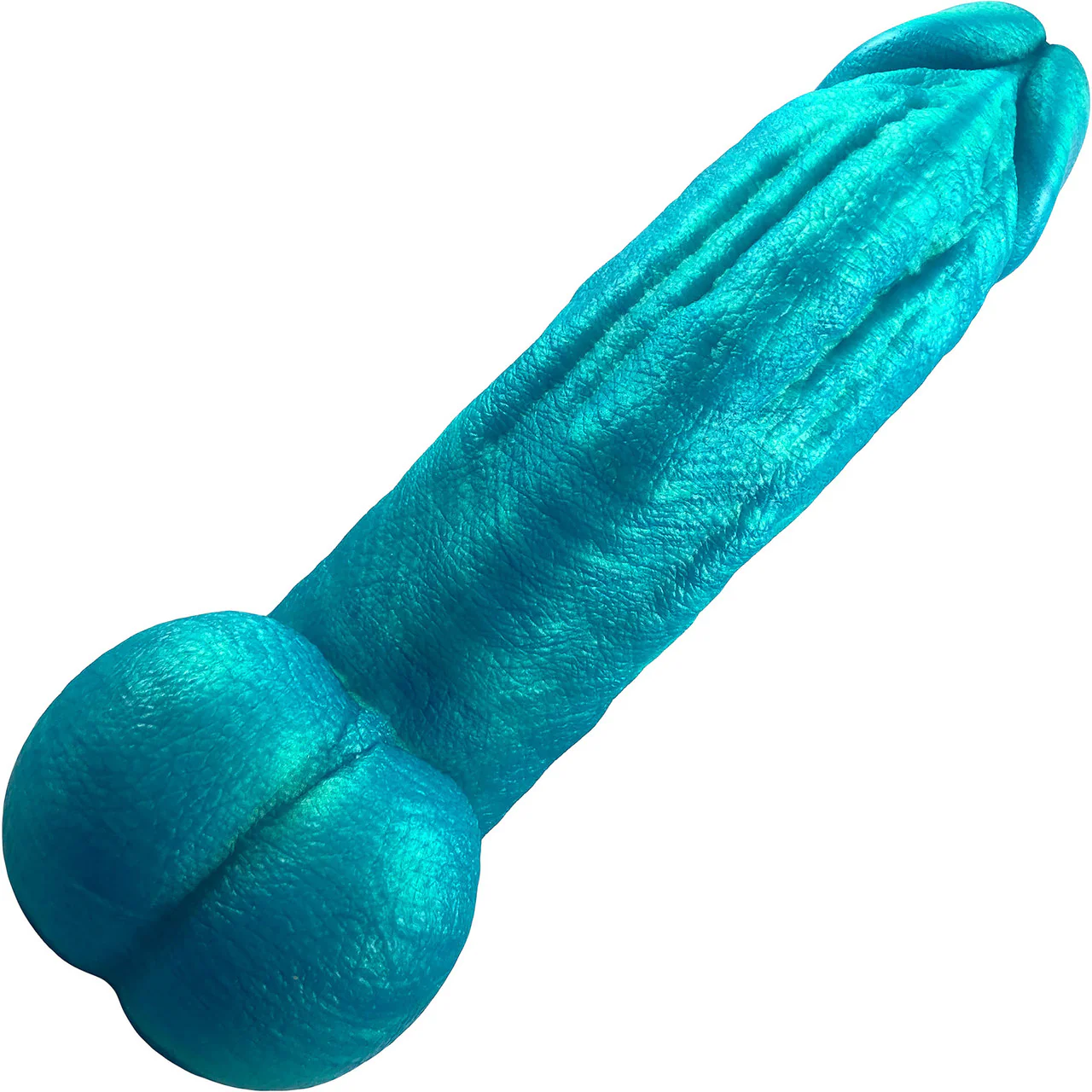 The Titan Giant 8.5" Platinum Silicone Ultrarealistic Dildo With Balls By Uberrime - Mermaid - Image 3
