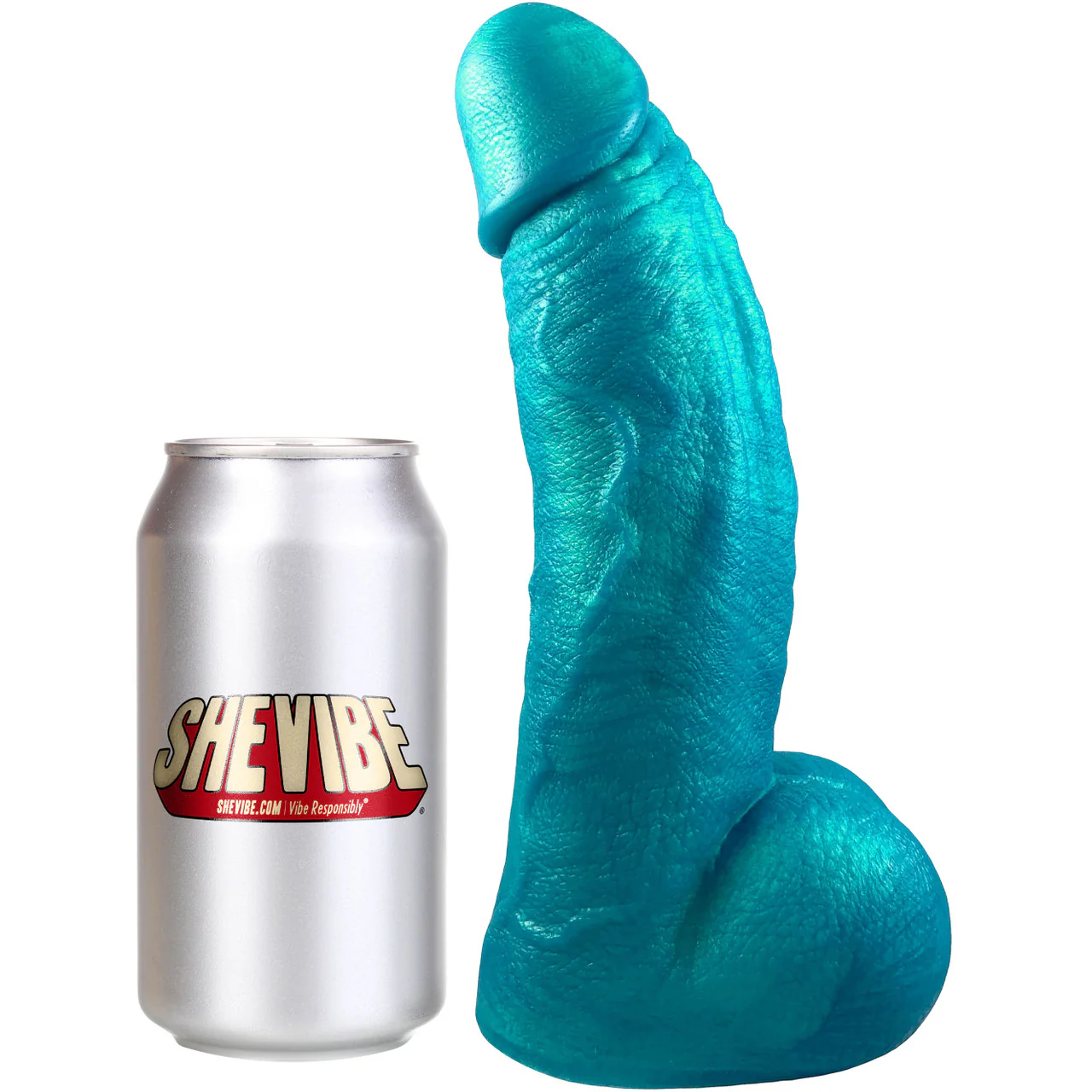 The Titan Giant 8.5" Platinum Silicone Ultrarealistic Dildo With Balls By Uberrime - Mermaid - Image 6