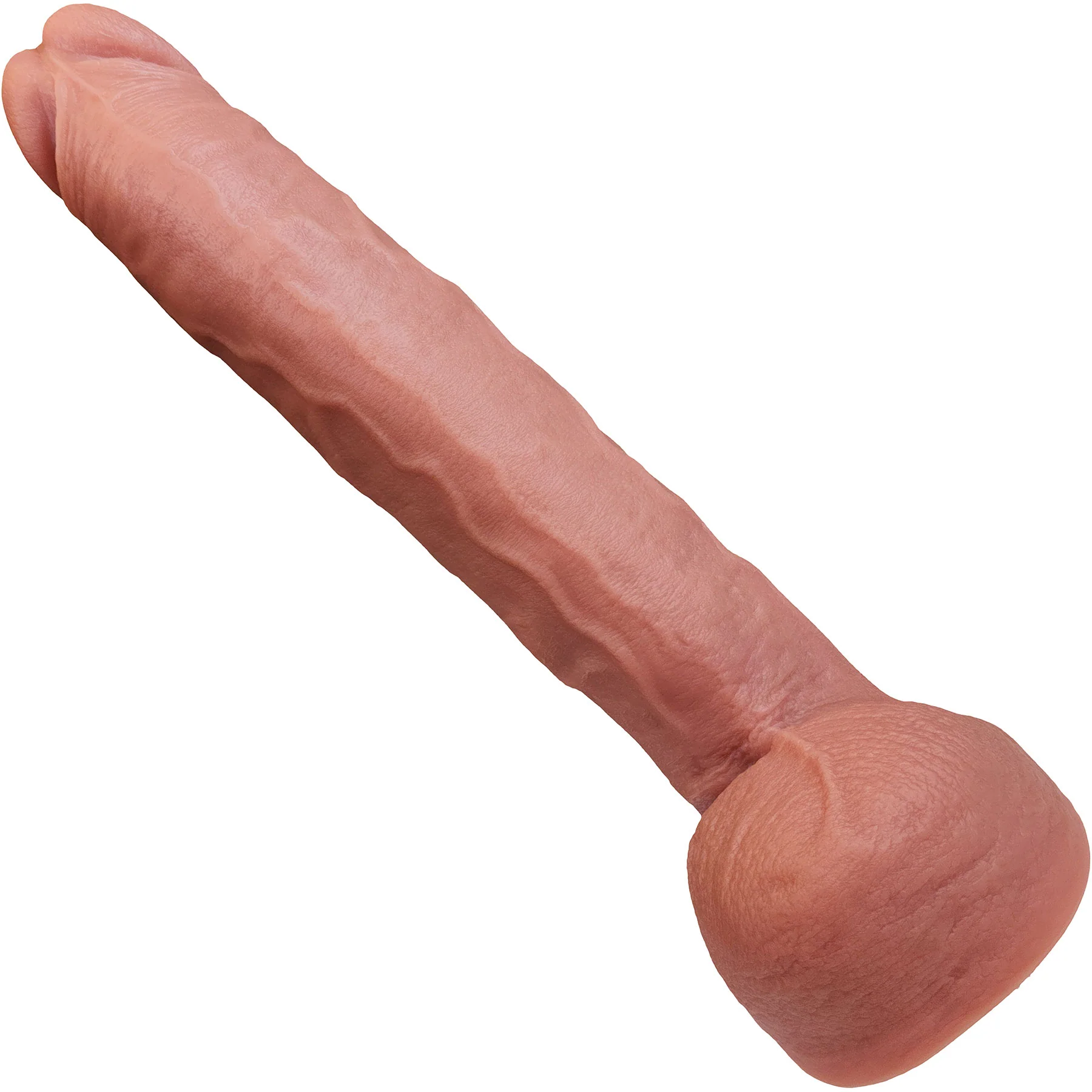 The Trucker 8.75 Inch Silicone Realistic Dual Density Dildo With Balls & Suction Cup Base By Fukena - Image 4