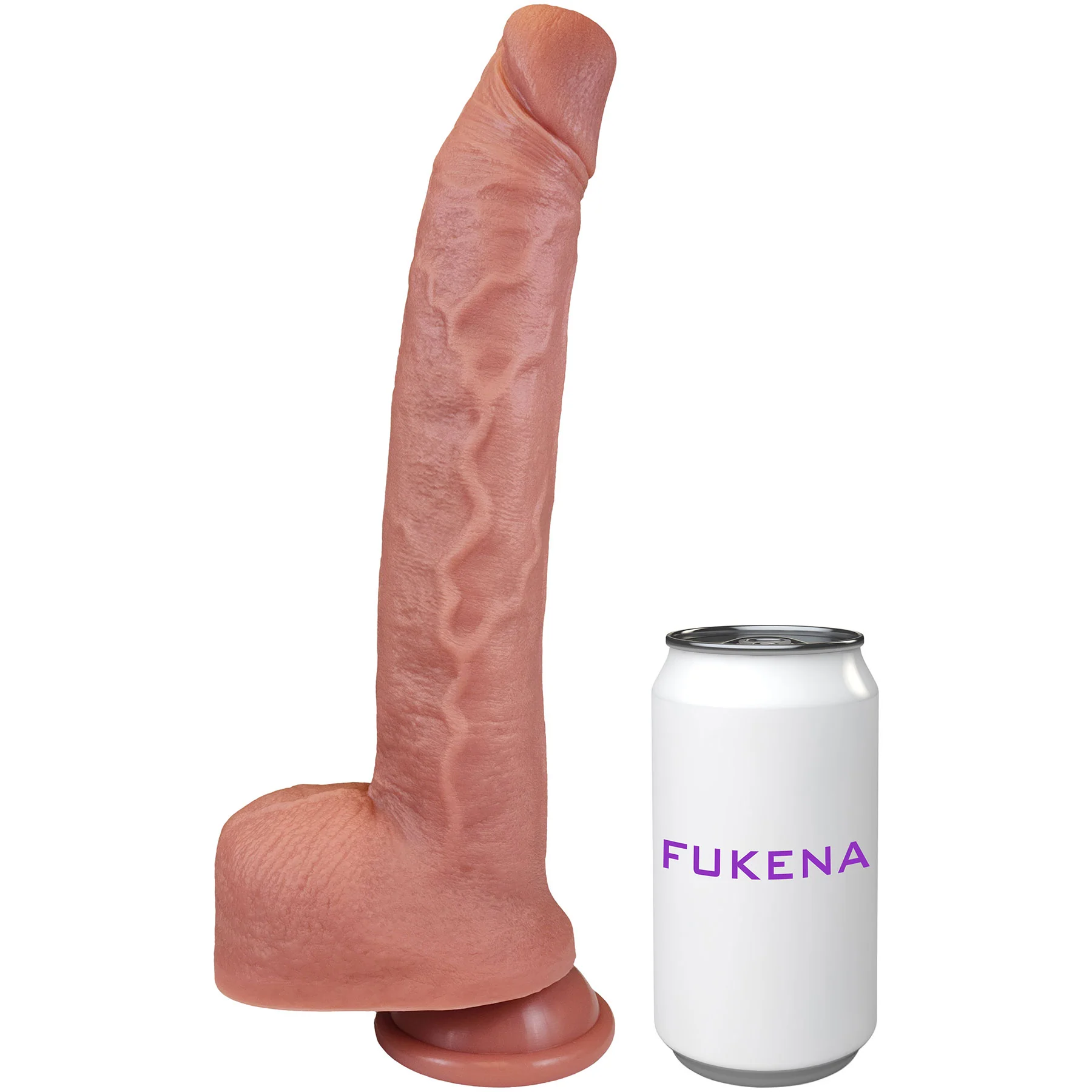 The Trucker 8.75 Inch Silicone Realistic Dual Density Dildo With Balls & Suction Cup Base By Fukena - Image 9