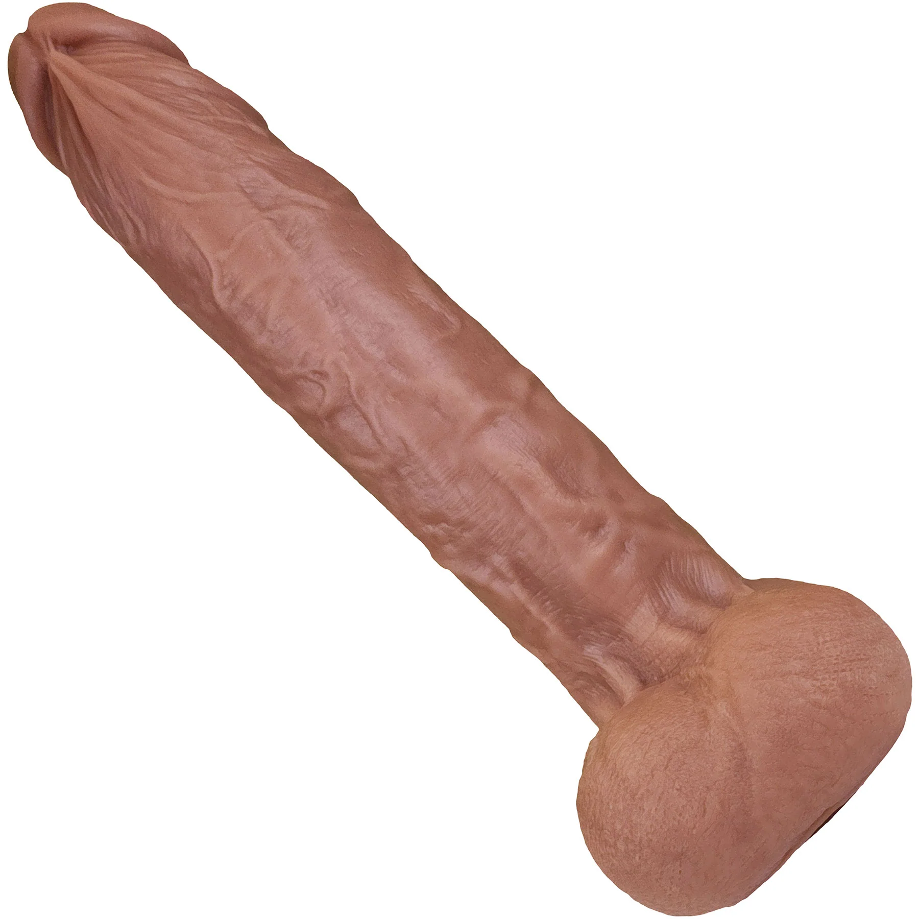 The Carpenter 8 Inch Silicone Realistic Dual Density Dildo With Balls & Suction Cup Base By Fukena - Image 4