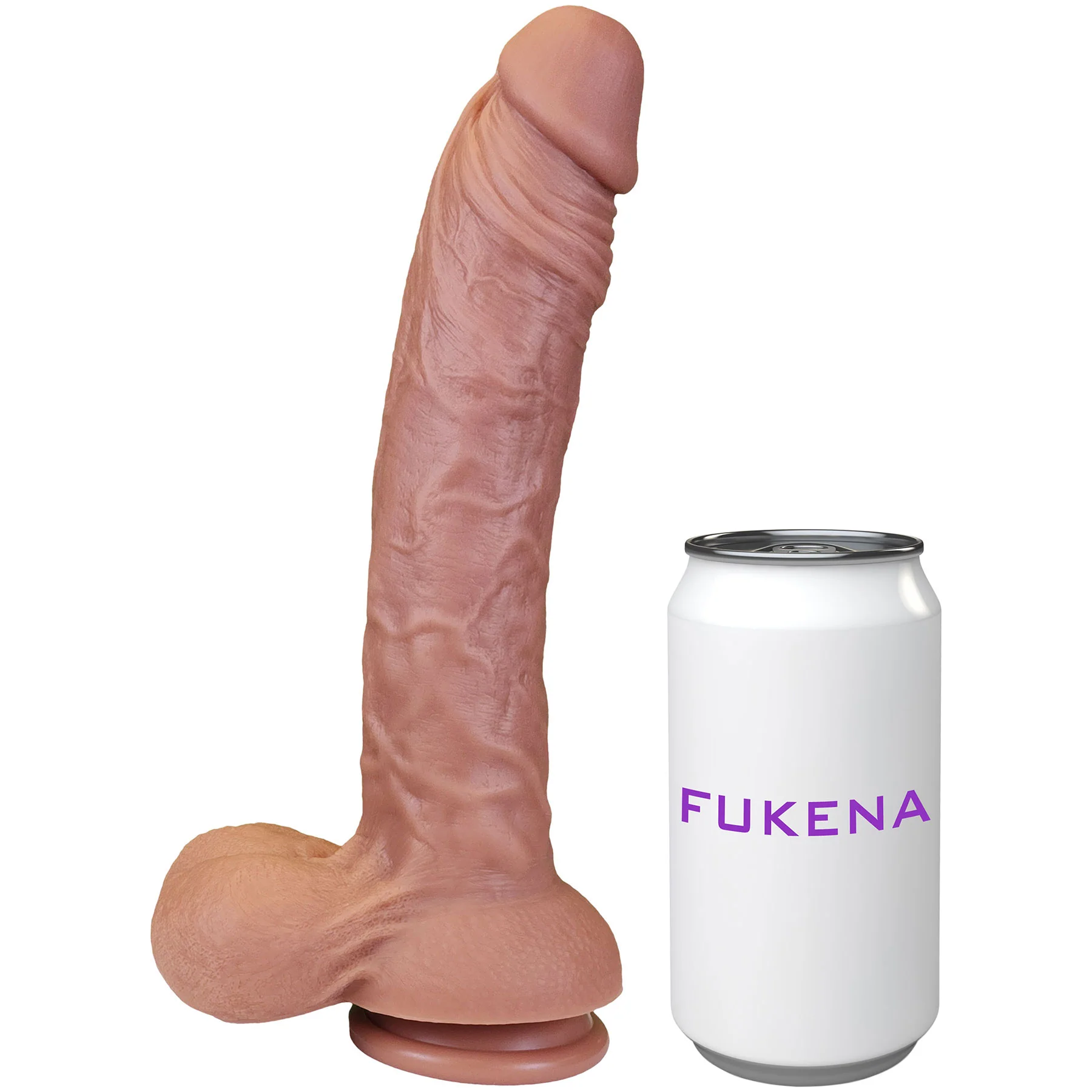 The Carpenter 8 Inch Silicone Realistic Dual Density Dildo With Balls & Suction Cup Base By Fukena - Image 9