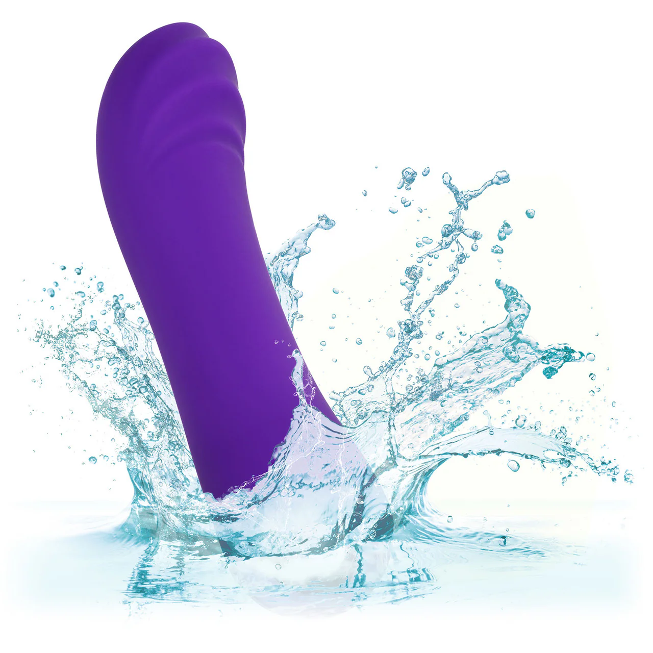Thicc™ Chubby Buddy Rechargeable Waterproof Silicone G-Spot Vibrator By CalExotics - Purple - Image 7