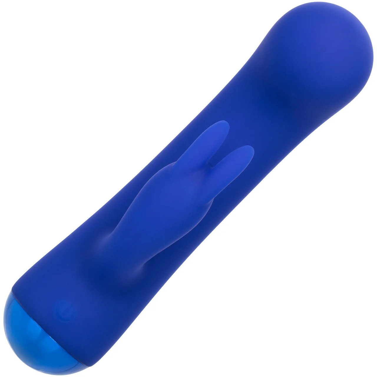 Thicc™ Chubby Bunny Rechargeable Waterproof Silicone Rabbit Vibrator By CalExotics - Blue - Image 4