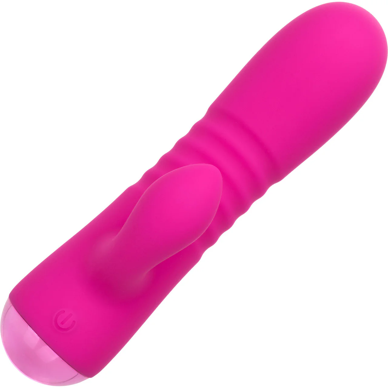 Thicc™ Chubby Honey Rechargeable Waterproof Silicone Dual Stimulation Vibrator By CalExotics - Pink - Image 4
