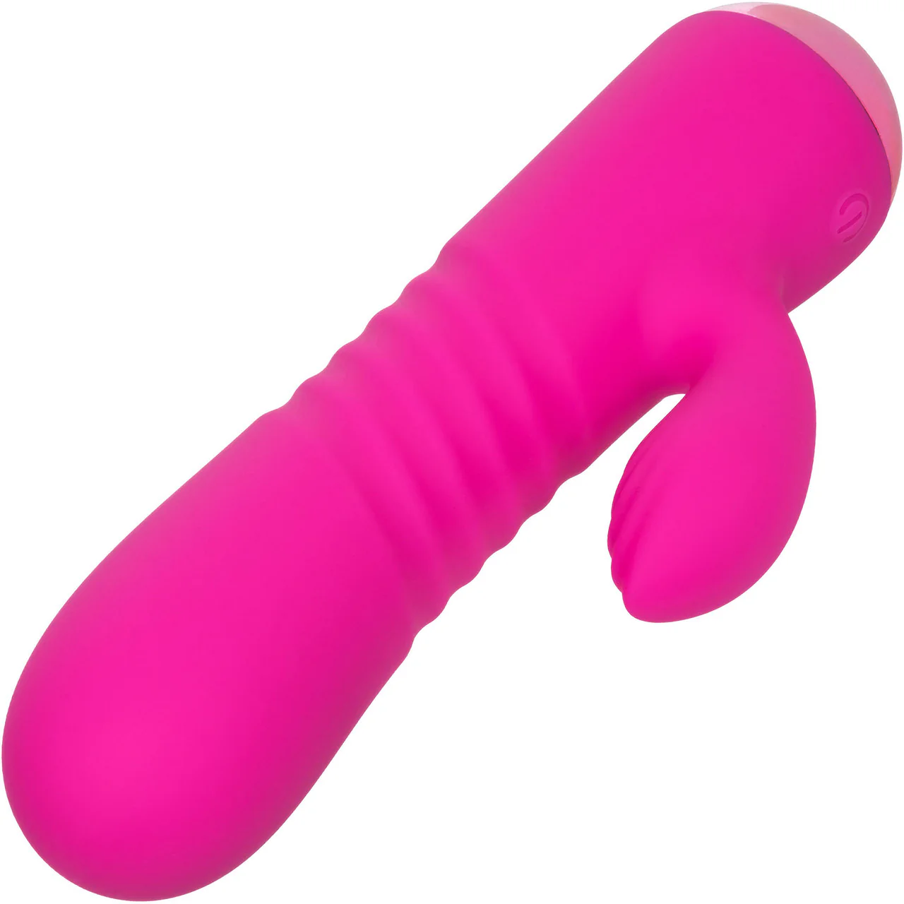 Thicc™ Chubby Honey Rechargeable Waterproof Silicone Dual Stimulation Vibrator By CalExotics - Pink - Image 5