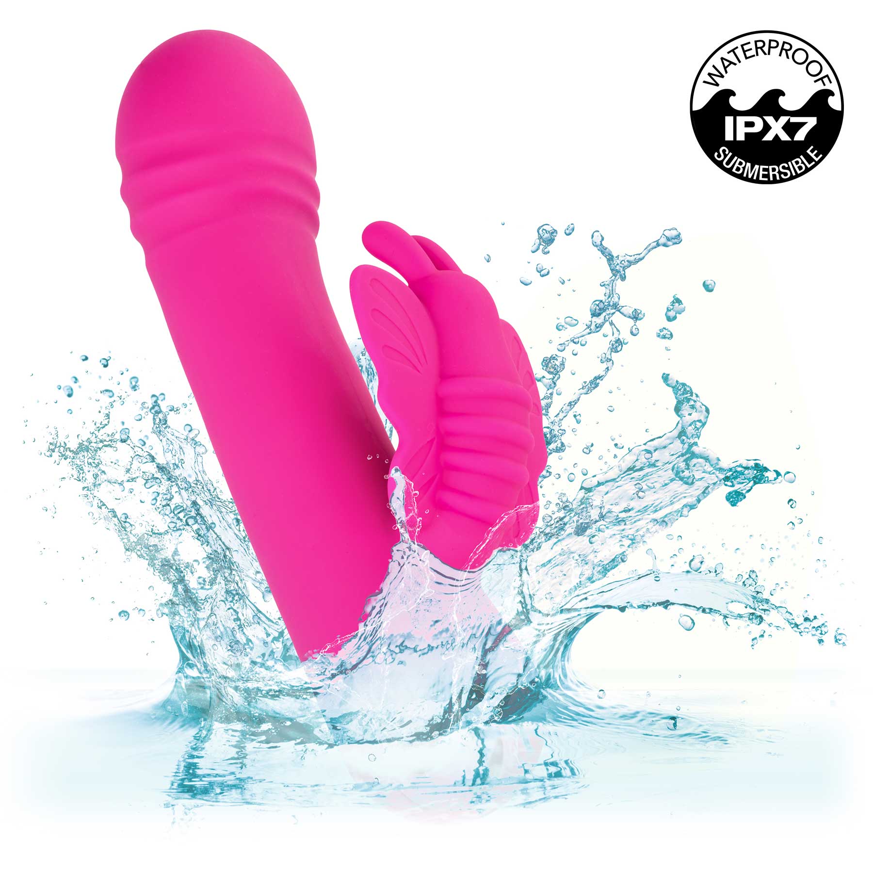 Thicc™ Chubby Rechargeable Silicone Vibrating Dual Stimulation Rotating Butterfly - Image 2